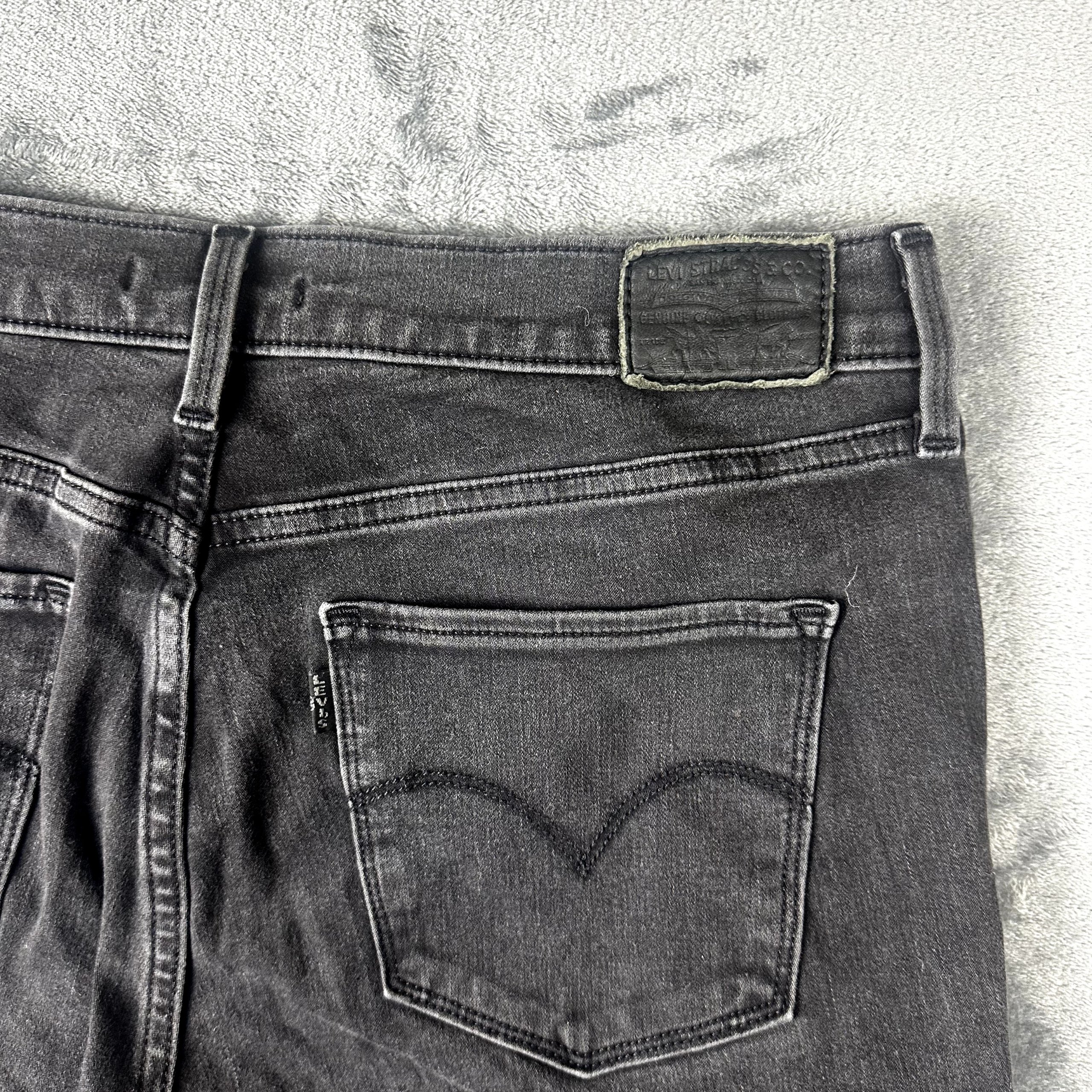 Levi's Premium 312 Shaping Slim Jeans Grey Black Size 31 W31 image 2