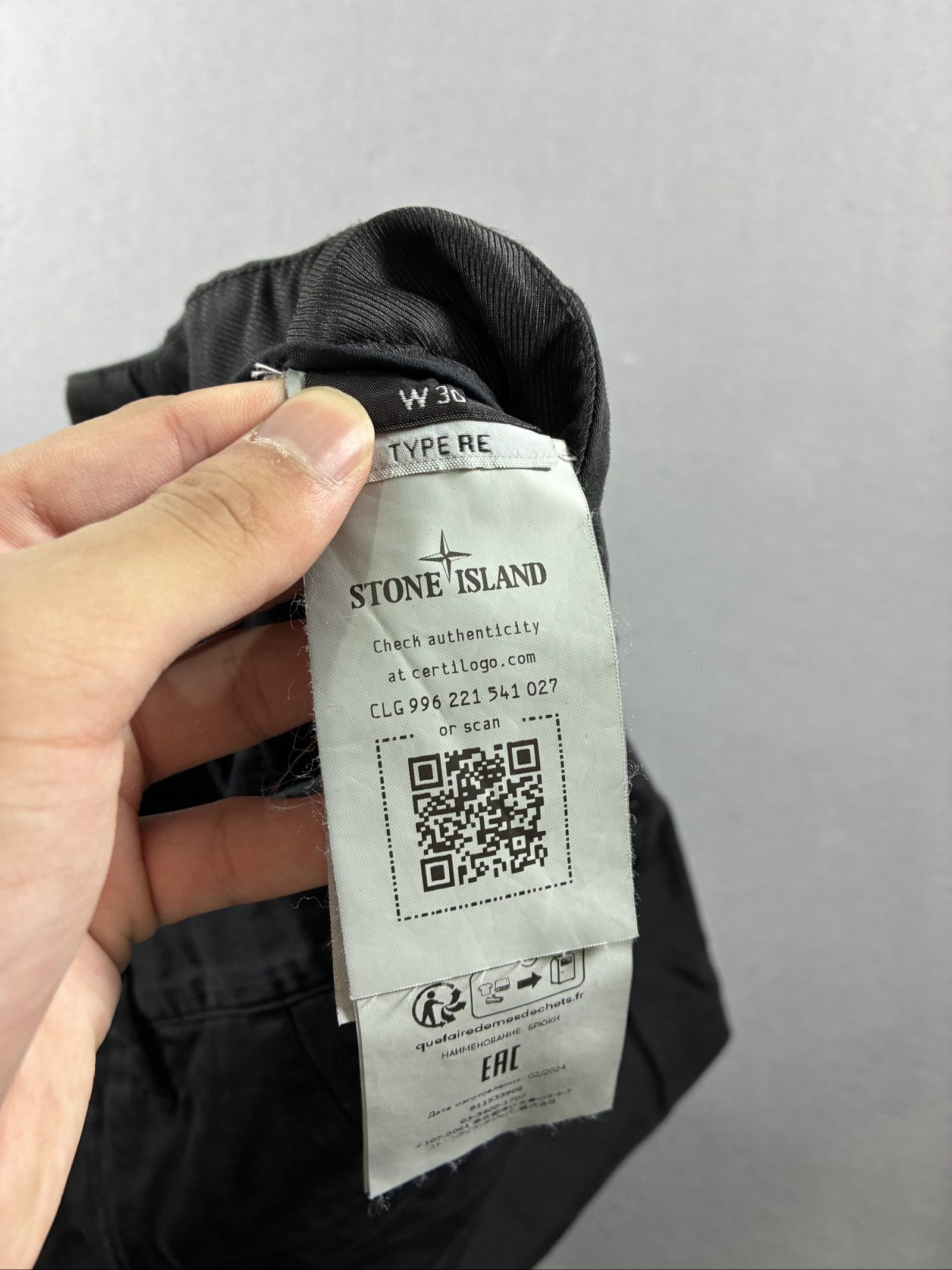 Stone Island Black Cargo Trousers W 30 type RE Brand New With Tags image 5