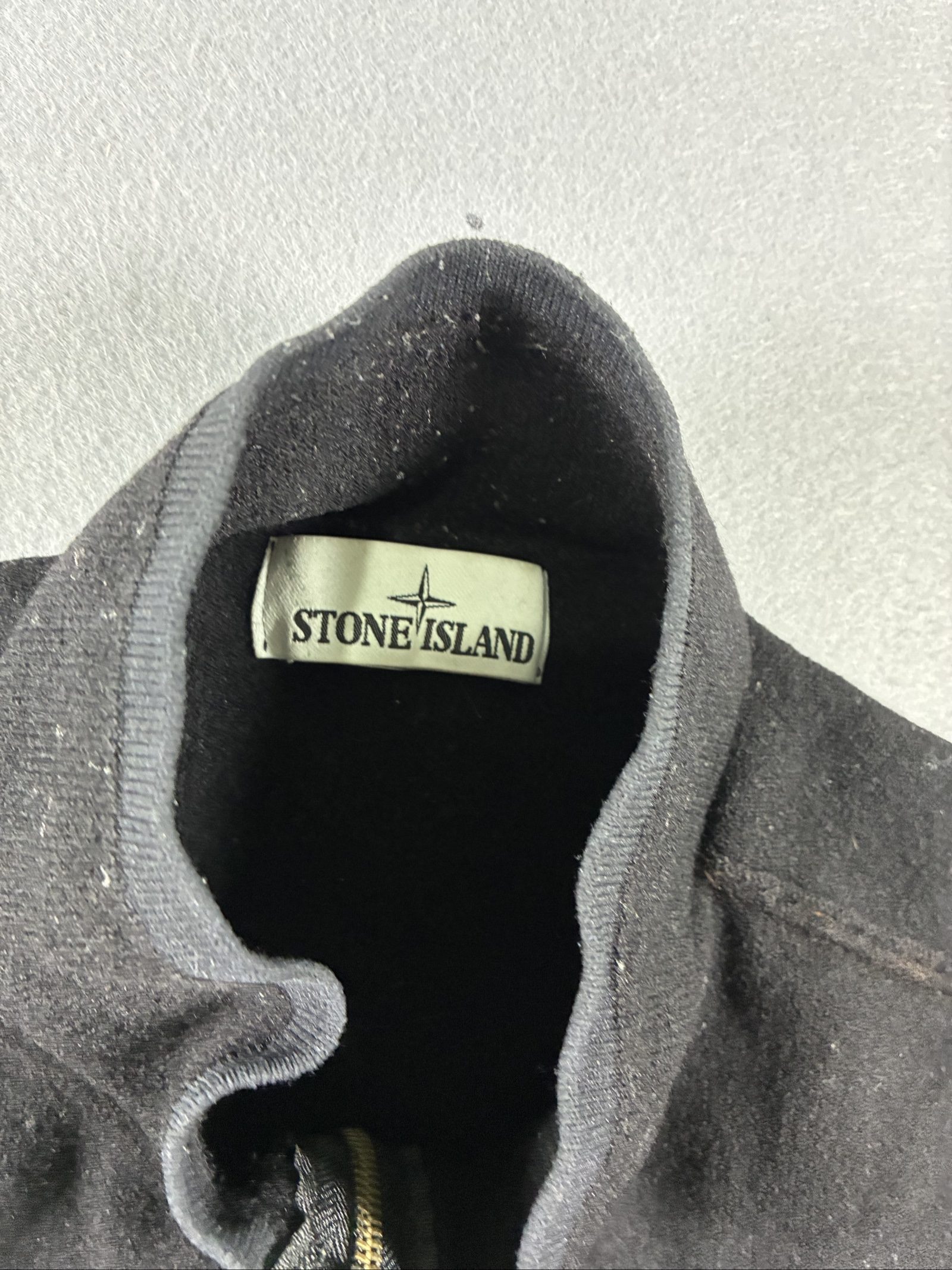 Stone Island Black Half Zip Knit Sweater M image 3