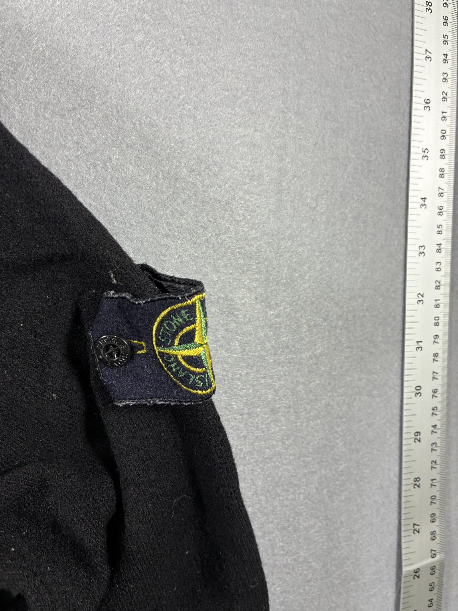 Stone Island Black Half Zip Knit Sweater M image 4