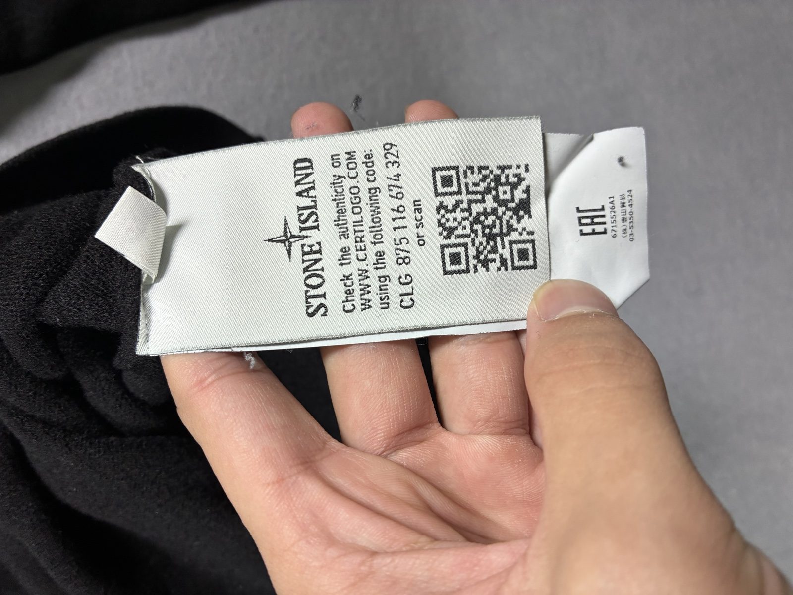 Stone Island Black Half Zip Knit Sweater M image 6