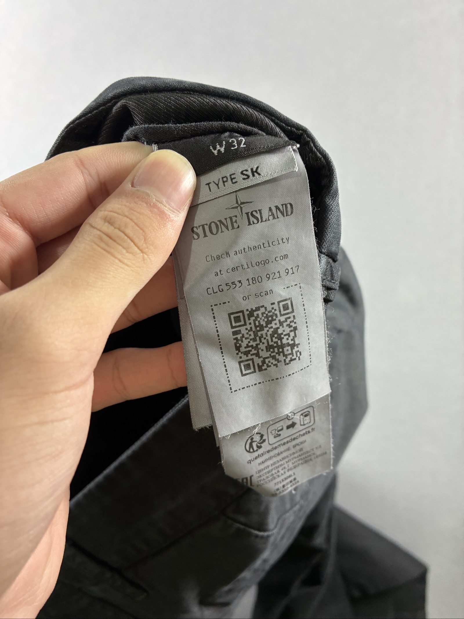 Stone Island Black Cargo Pants 32 Slim Fit Type SK Brand New With Tags image 5
