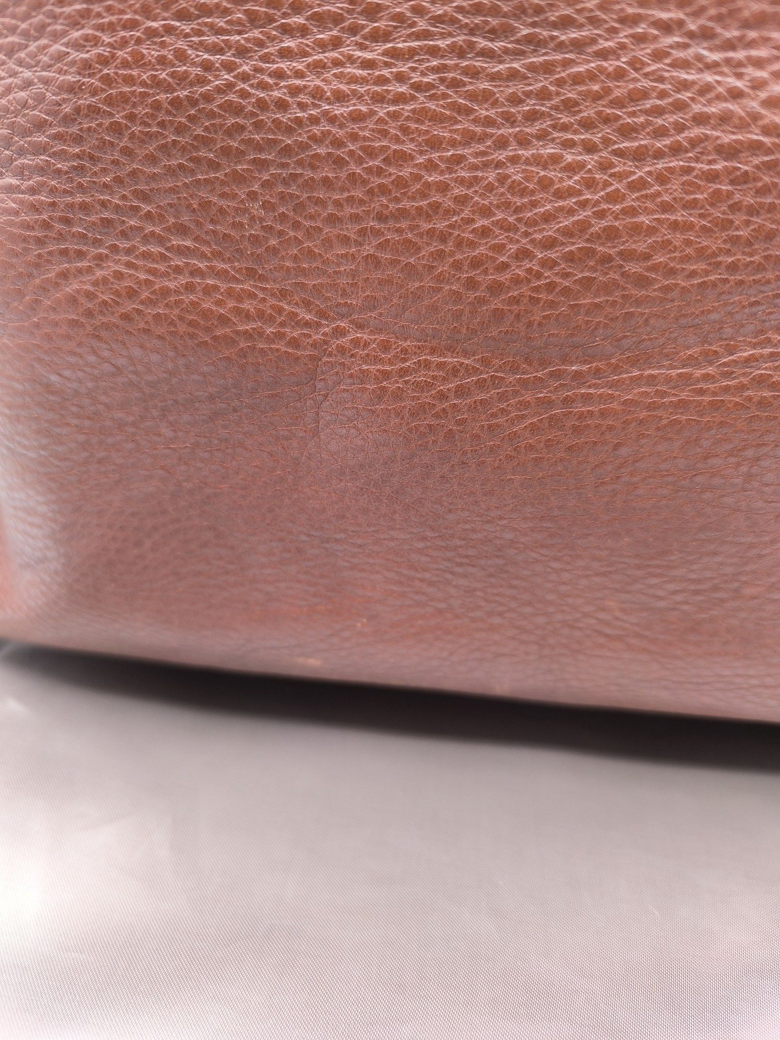 Coach Brown Pebbled Leather Tote Handbag image 4