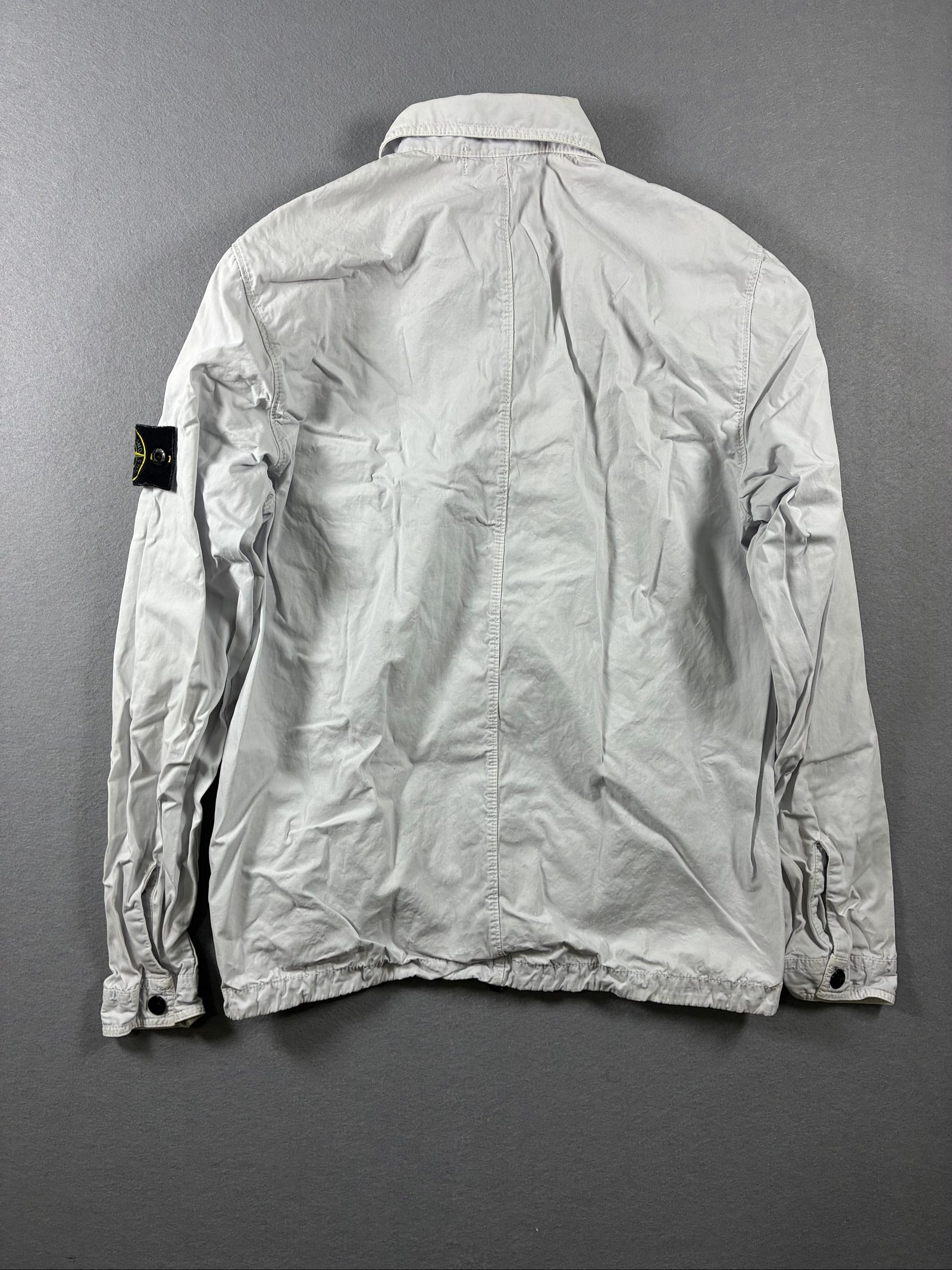 Stone Island White Cotton Zip Jacket Small image 6