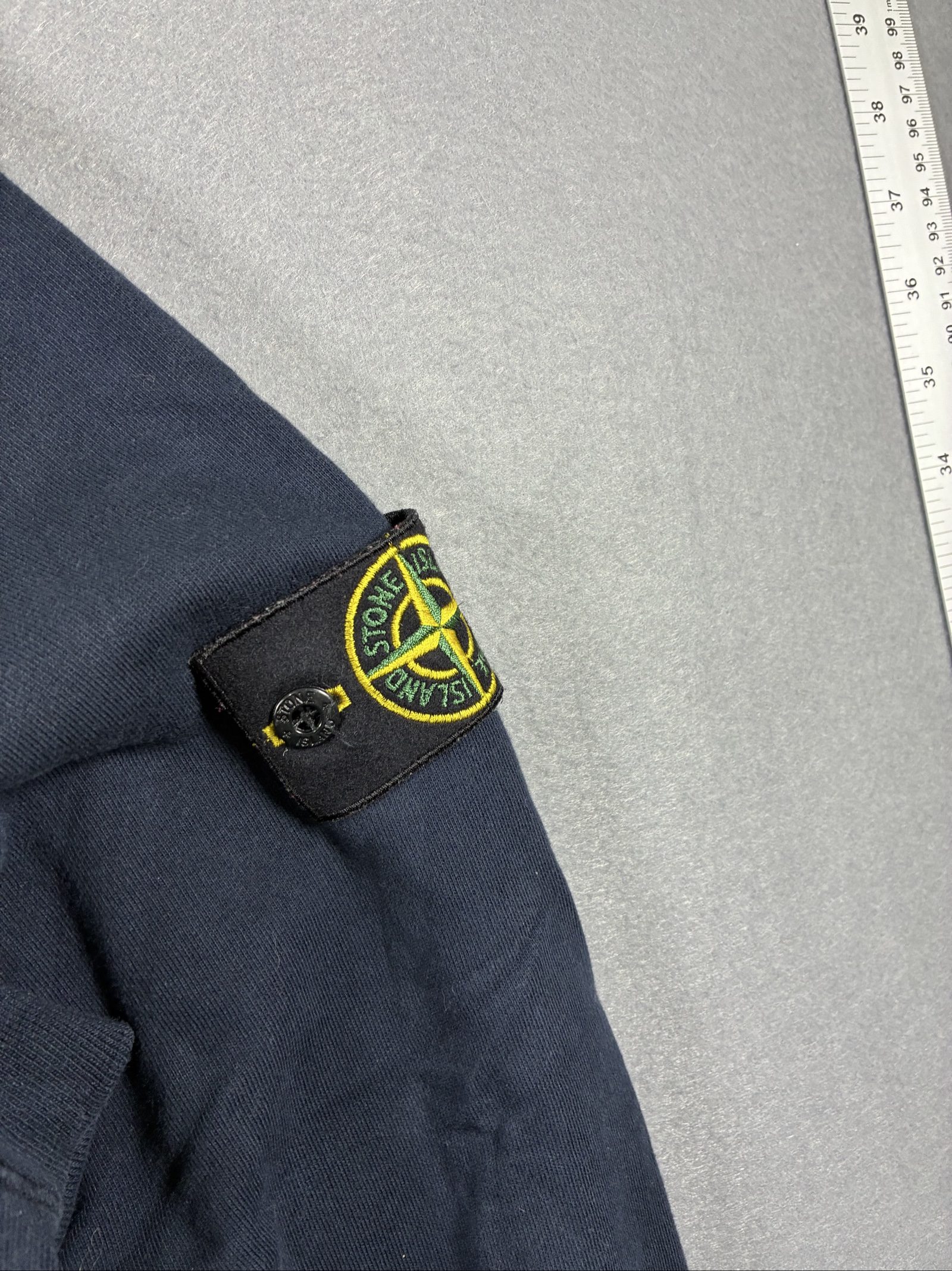 Stone Island Navy Blue Crewneck Sweatshirt Large Cotton image 3