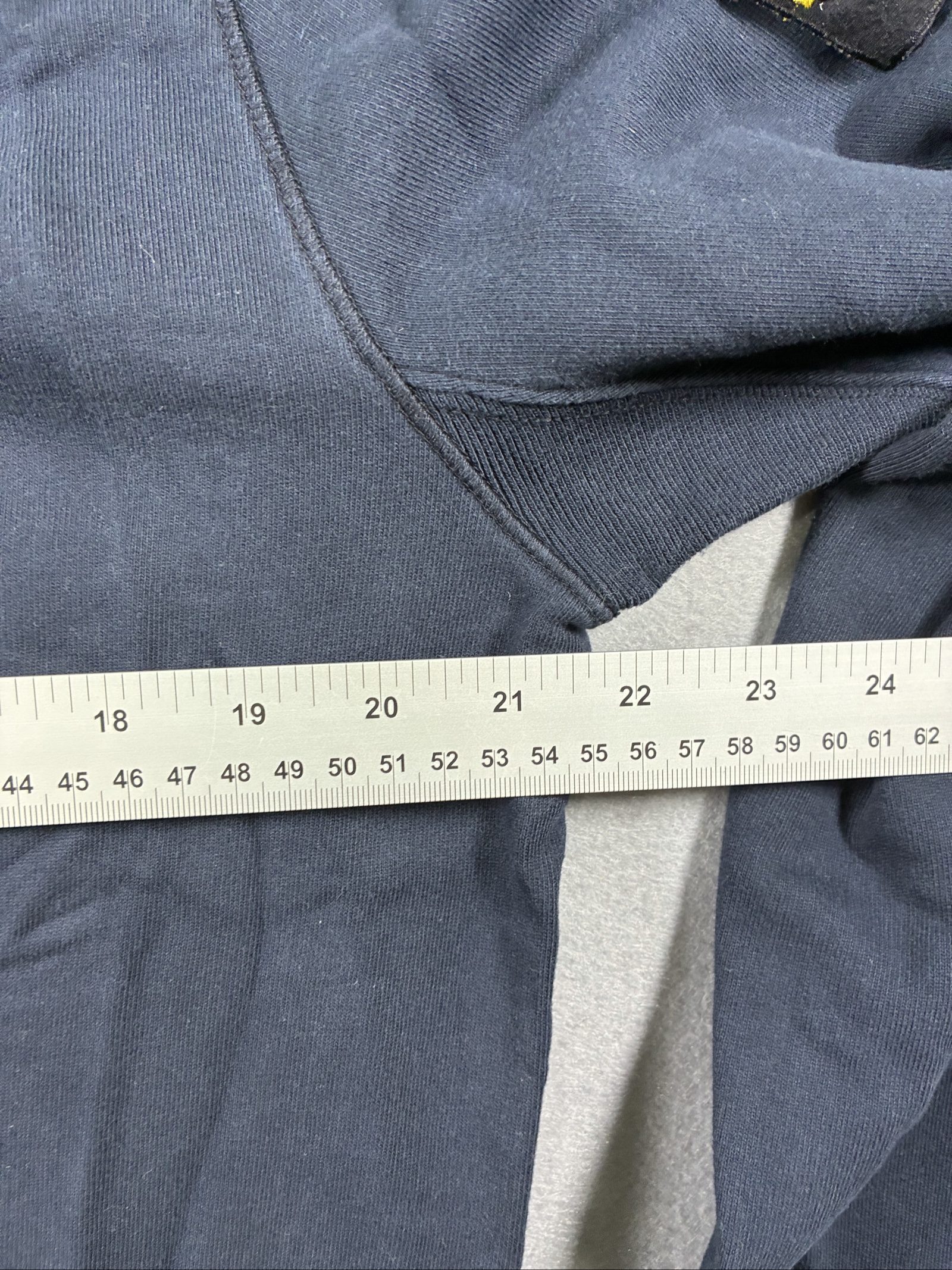 Stone Island Navy Blue Crewneck Sweatshirt Large Cotton image 7