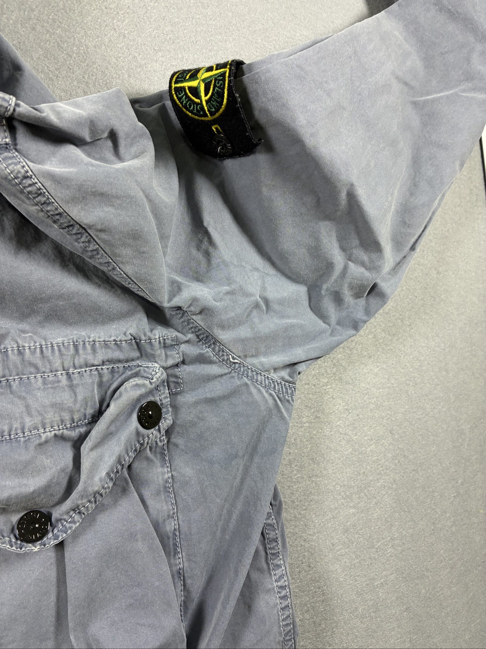 Stone Island Grey Zip Front Shirt Jacket Large image 10