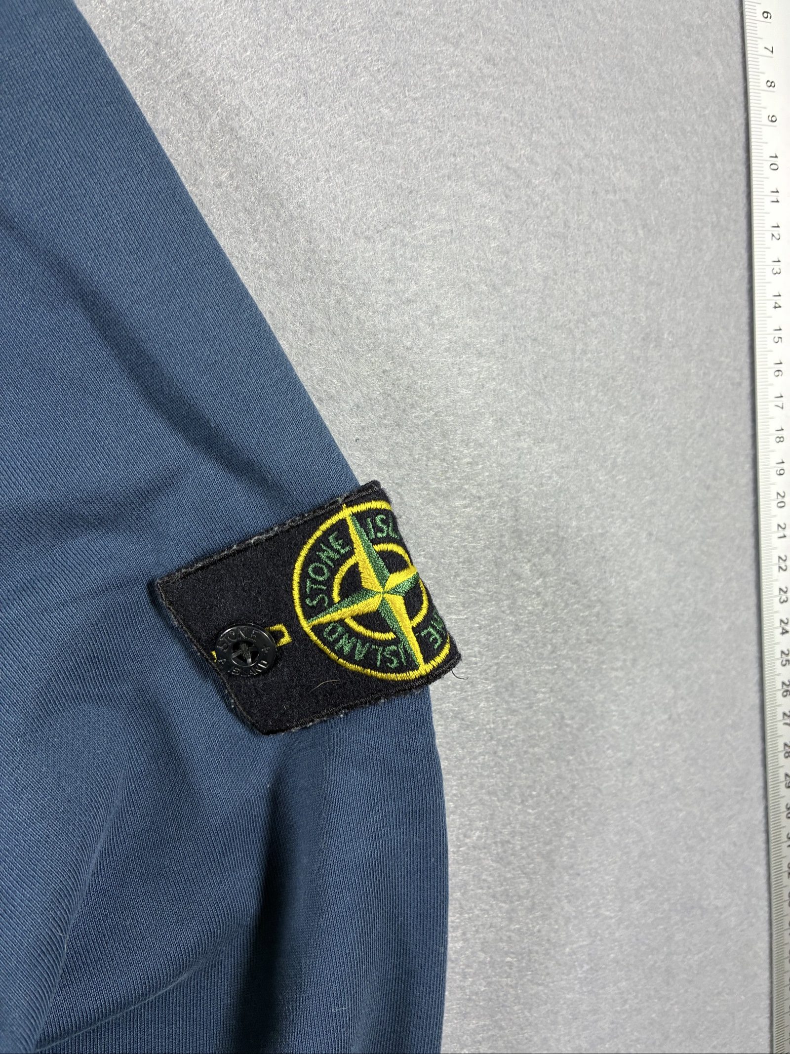 Stone Island Navy Blue Sweatshirt Large Crew Neck Cotton image 2