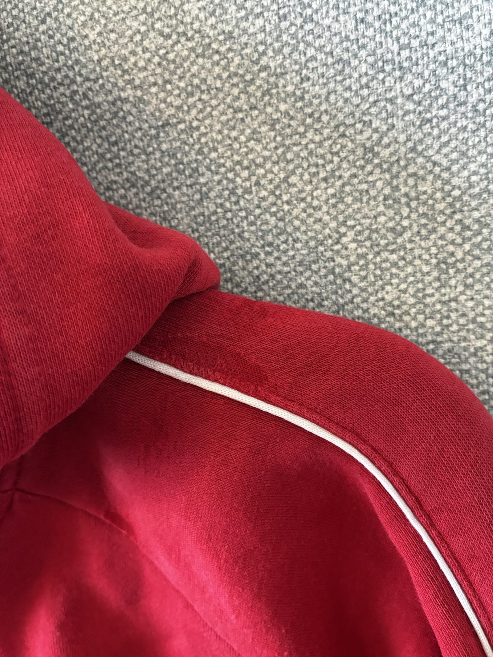 Adidas Red Vanessa Transporte Hooded Sweatshirt Large image 3