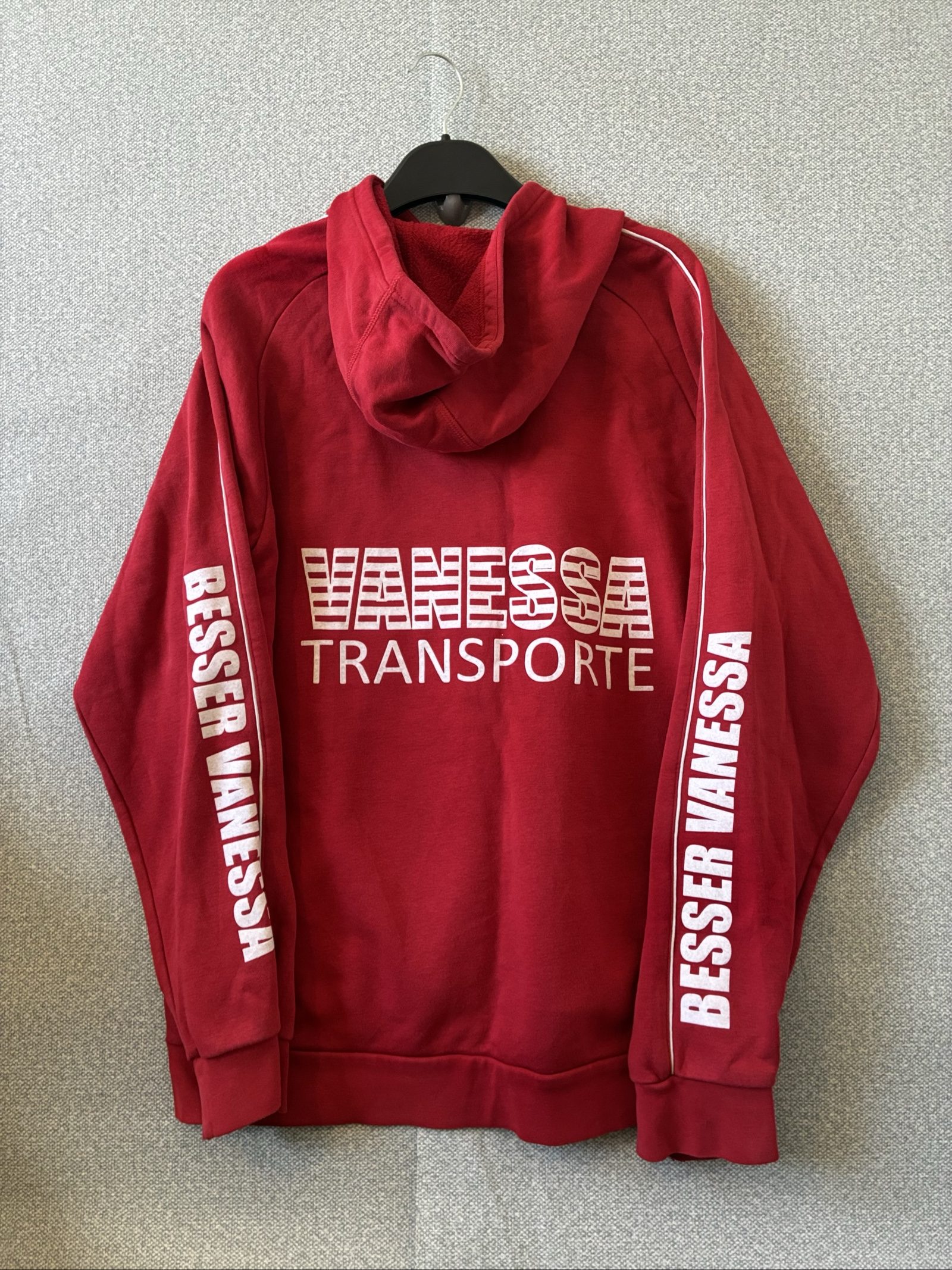 Adidas Red Vanessa Transporte Hooded Sweatshirt Large image 6