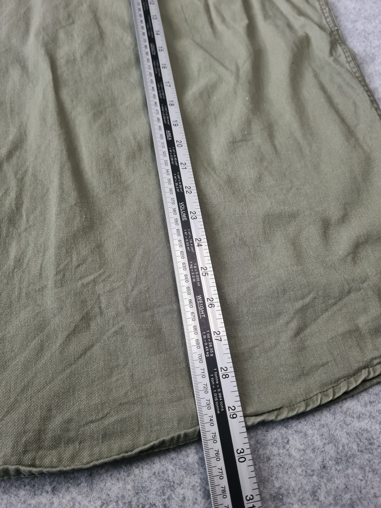 Wrangler Green Cotton Shirt Long Sleeve Western Large 1115 image 8