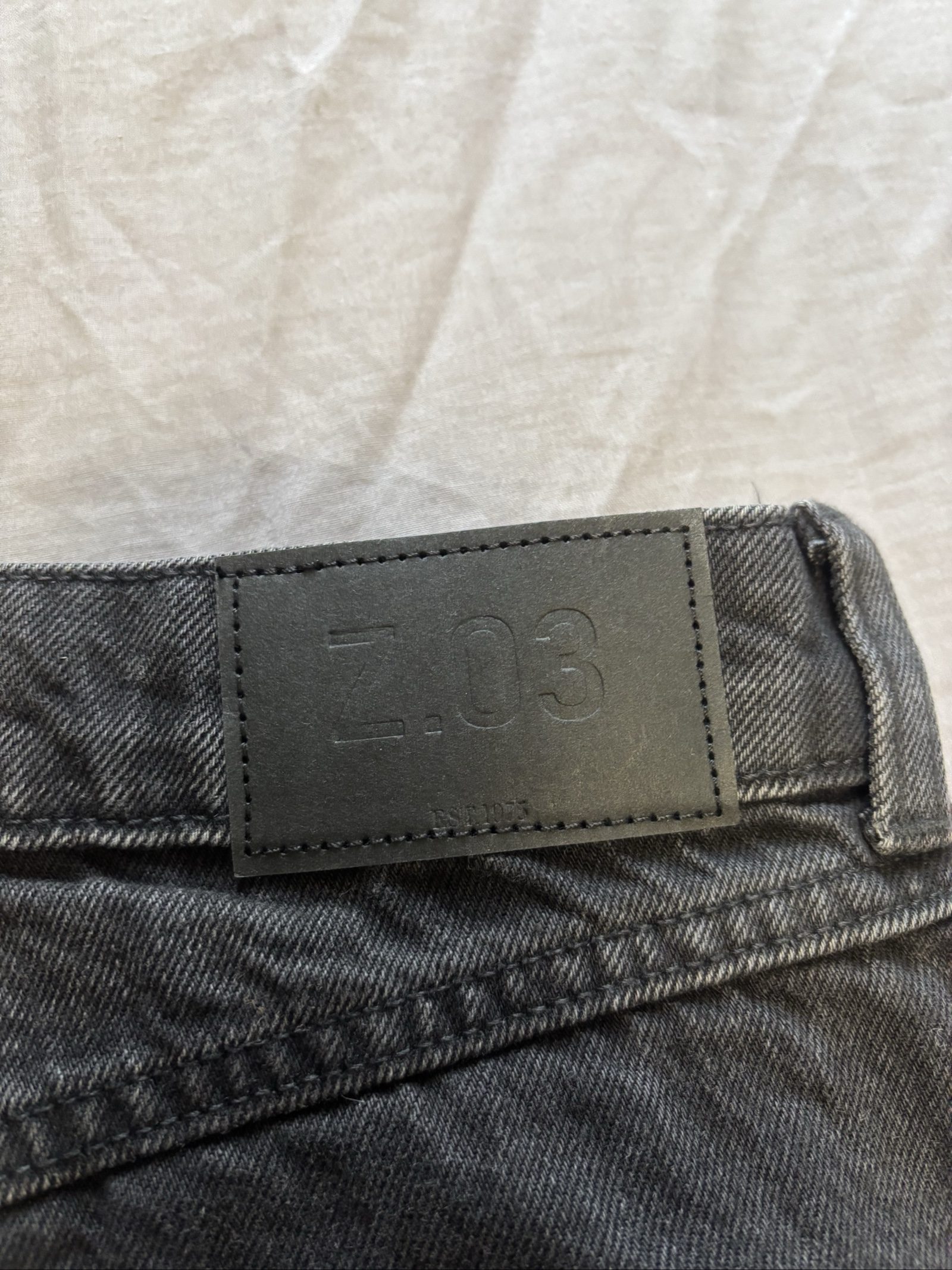 Zara Black Denim Wide Leg Jeans size 12 image 6