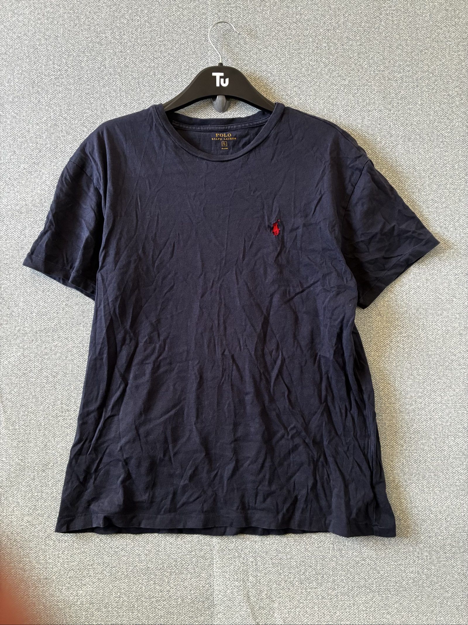 Polo Ralph Lauren Navy Cotton T-Shirt Small Red Logo