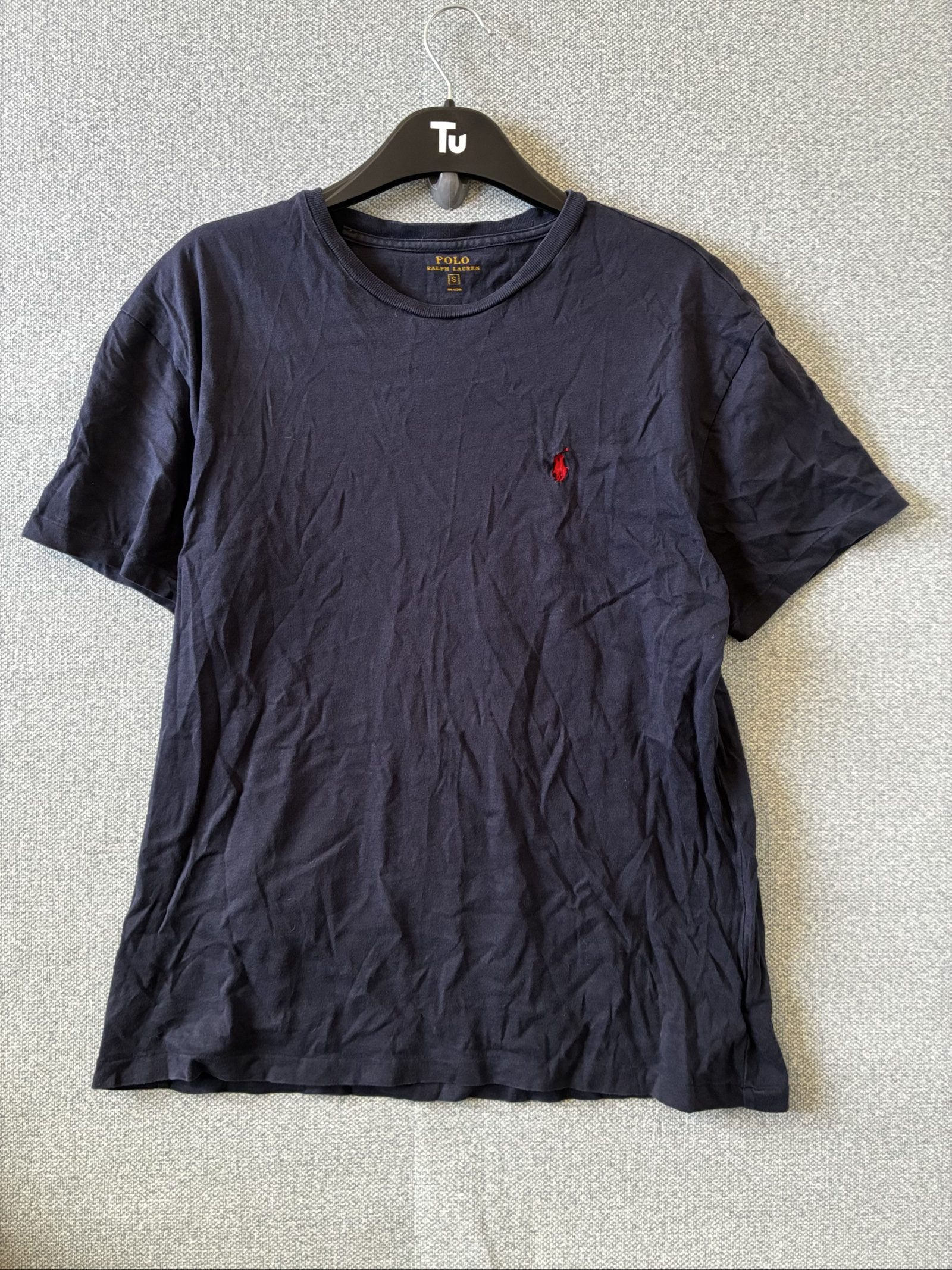 Polo Ralph Lauren Navy Cotton T-Shirt Small Red Logo image 2