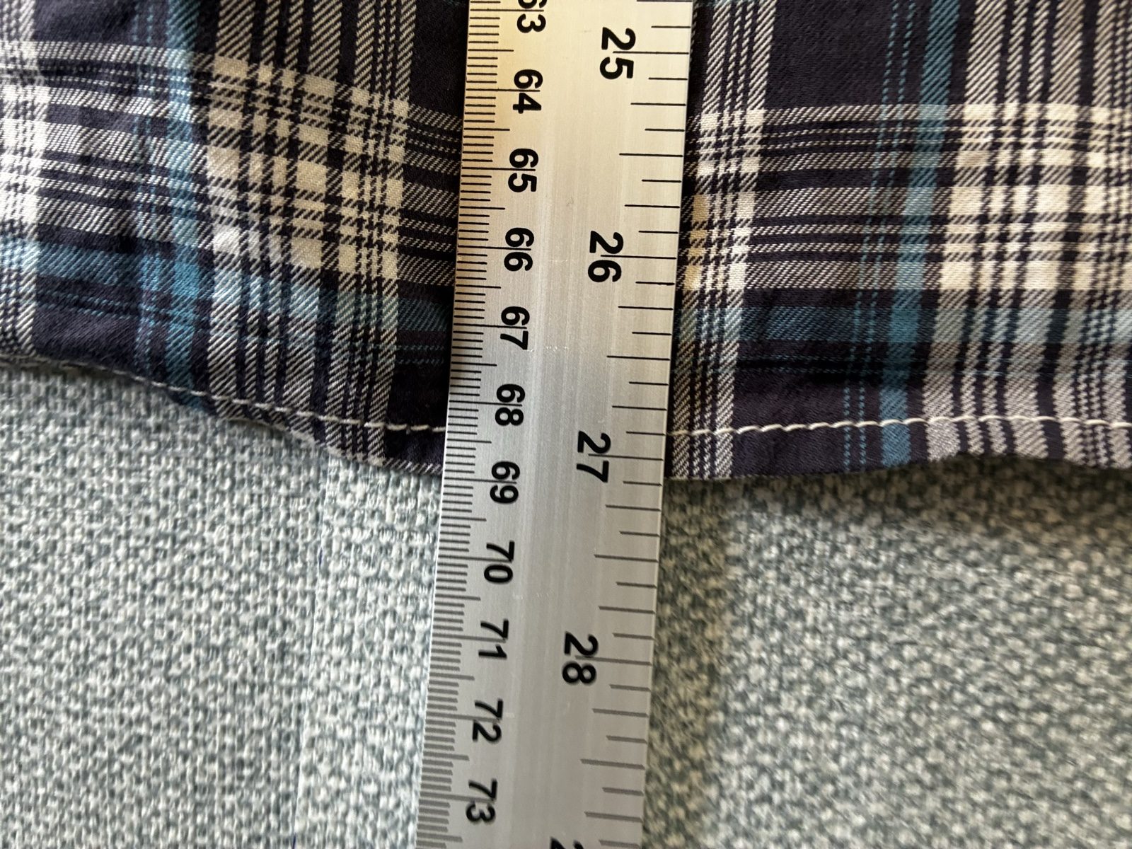 Hilfiger Denim Men's Blue & White Checked Shirt Small Casual image 5