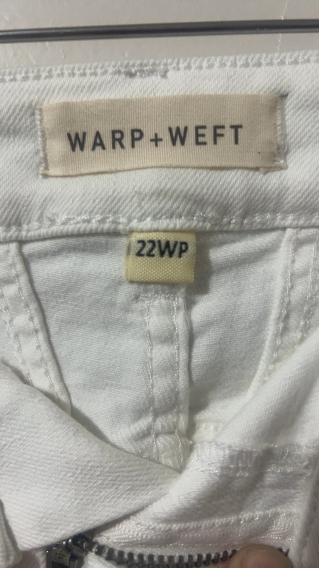 Warp + Weft White Myr Soft Curve Jeans Size 22WP image 3