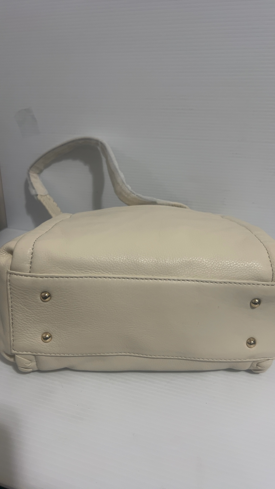 Aimee Kestenberg Ivory Leather Tote Shoulder Bag image 3