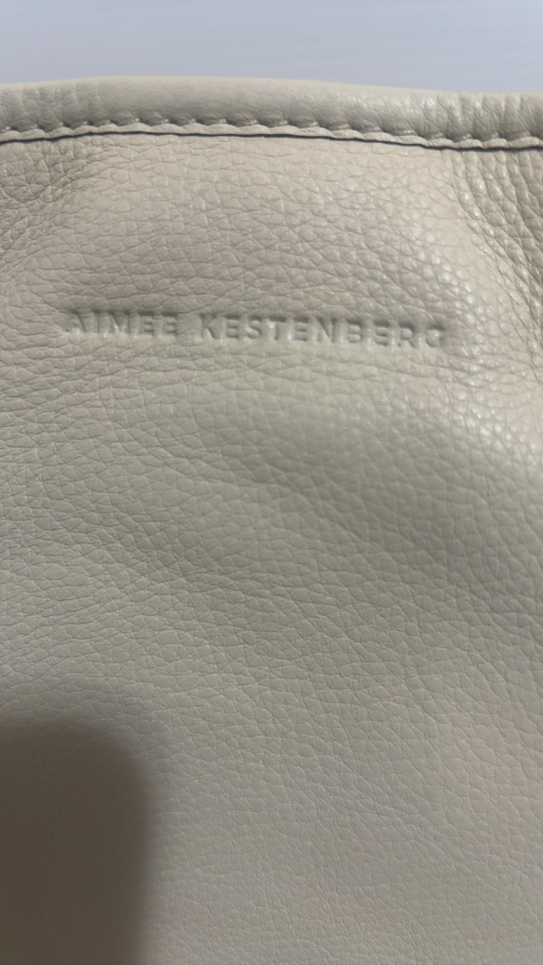 Aimee Kestenberg Ivory Leather Tote Shoulder Bag image 4