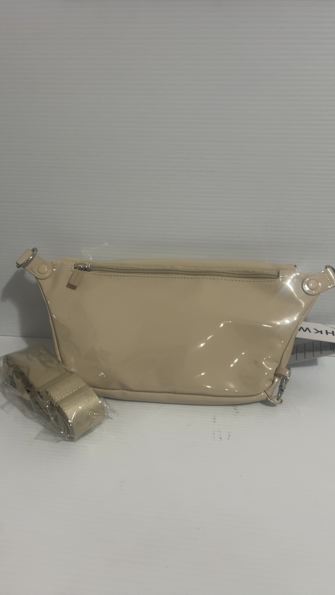 IHKWIP Beige Anti-Theft Sling Crossbody Bag New with 2 Straps image 2