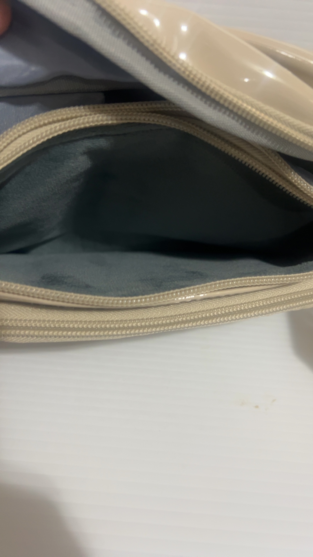 IHKWIP Beige Anti-Theft Sling Crossbody Bag New with 2 Straps image 8