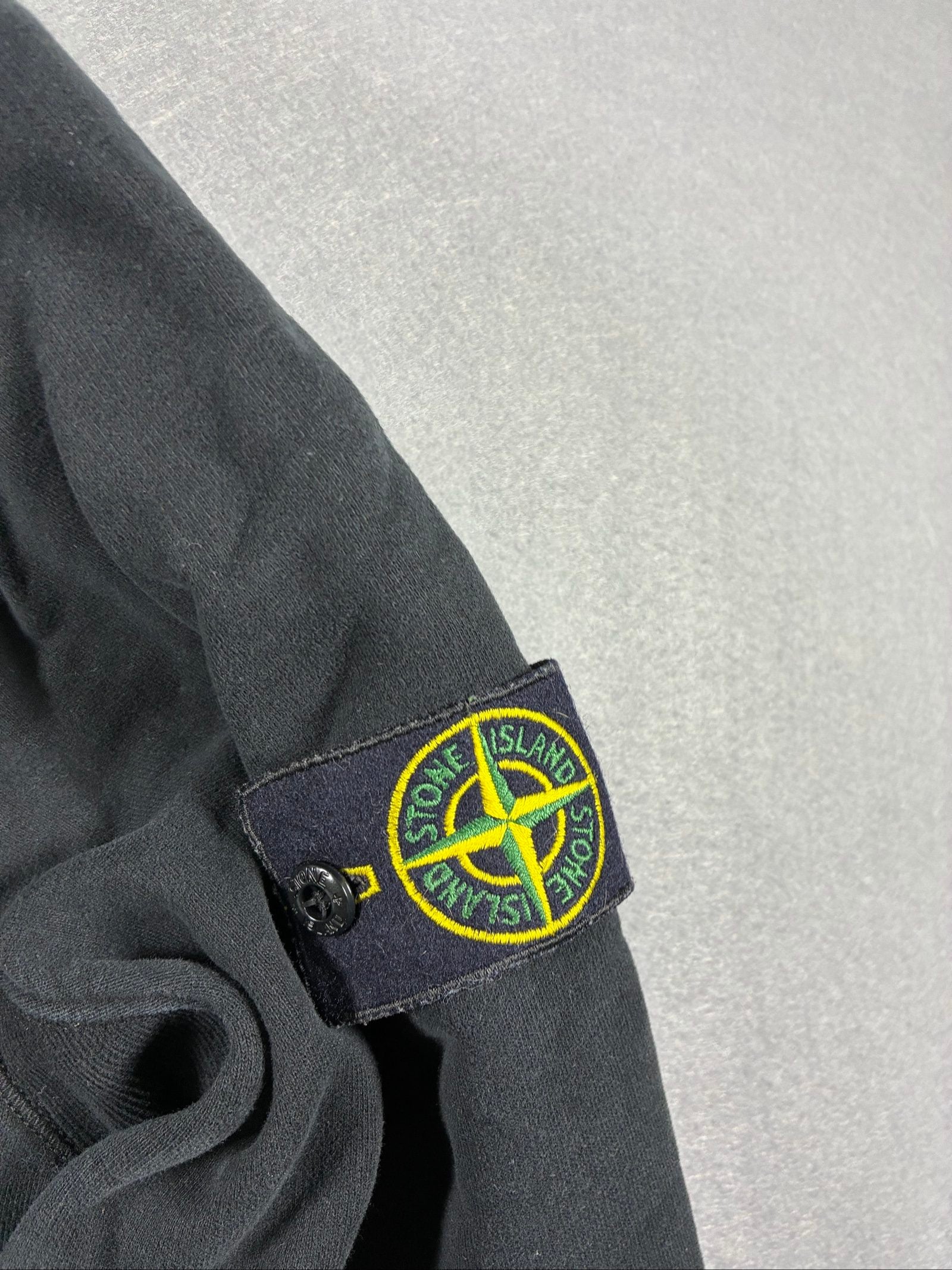 Stone Island Black Sweatshirt & Cargo Joggers Set Tracksuit Medium Cotton image 2