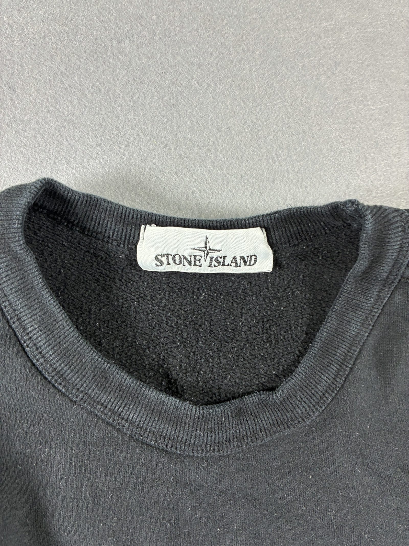 Stone Island Black Sweatshirt & Cargo Joggers Set Tracksuit Medium Cotton image 3