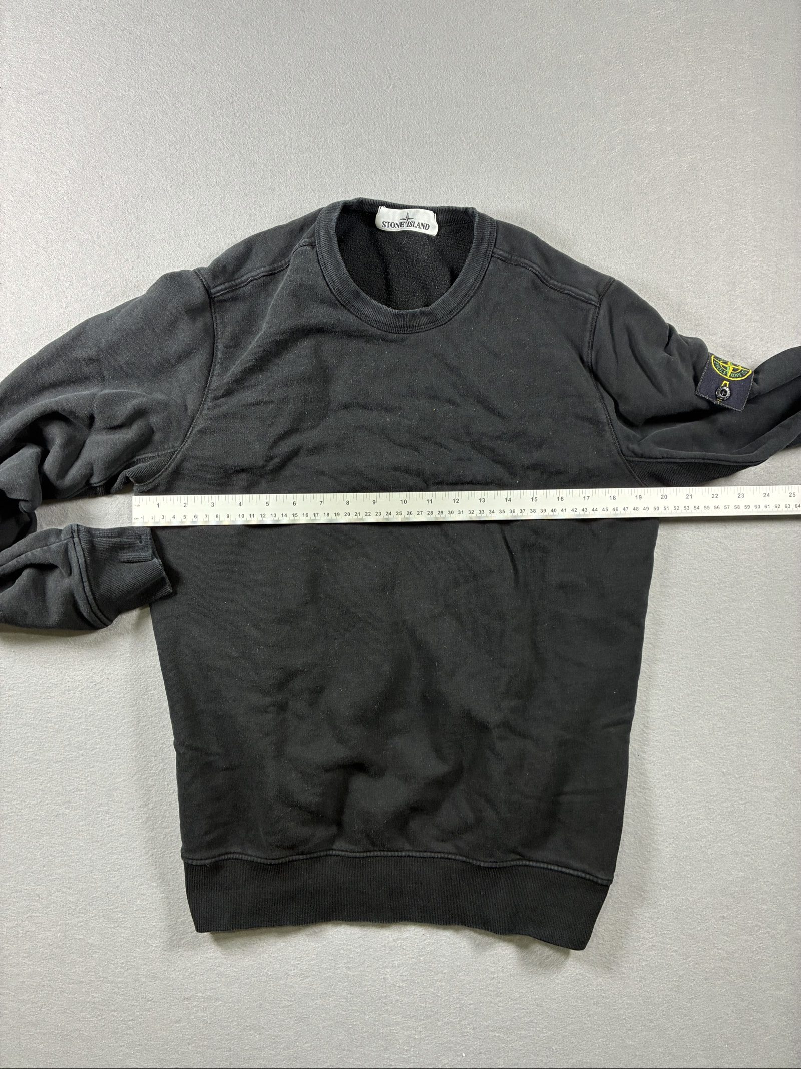 Stone Island Black Sweatshirt & Cargo Joggers Set Tracksuit Medium Cotton image 5