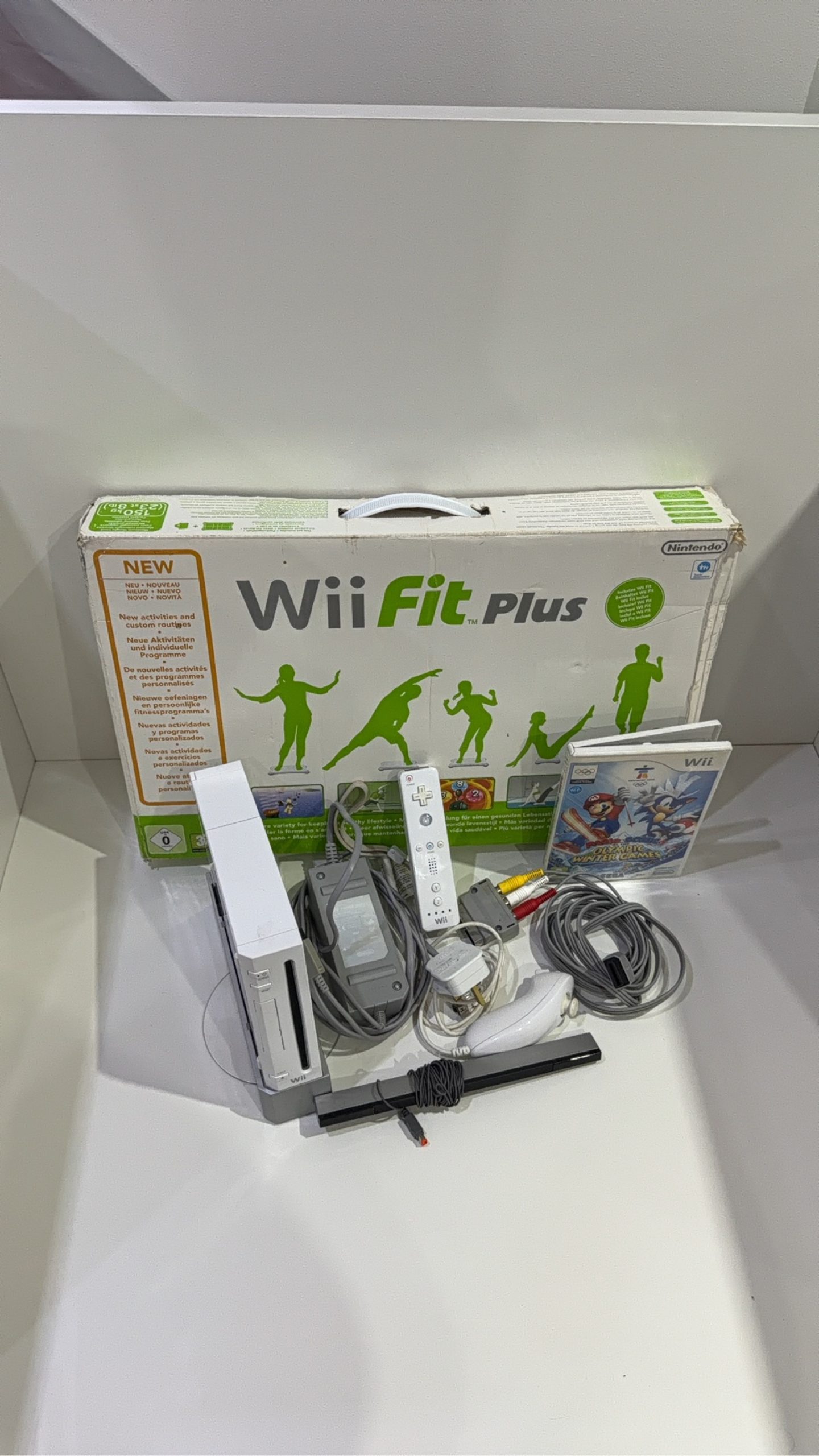 Nintendo Wii Console White Wii Fit Plus Bundle White Wii Console Tested VGC