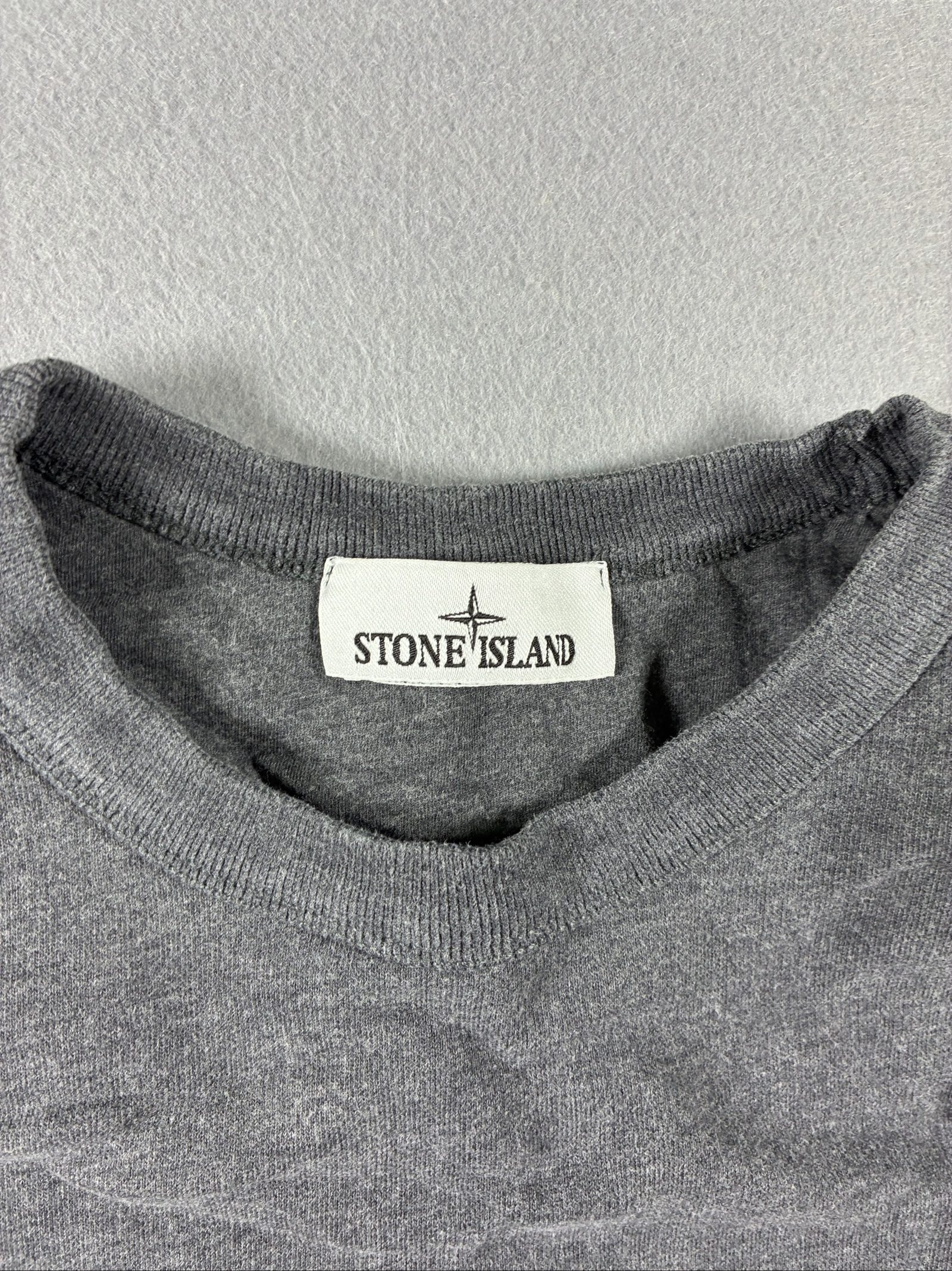 Stone Island Grey Crewneck Sweatshirt Medium Cotton image 2