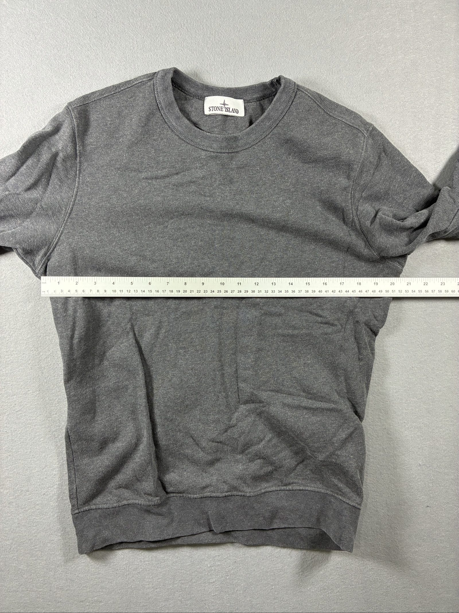 Stone Island Grey Crewneck Sweatshirt Medium Cotton image 5