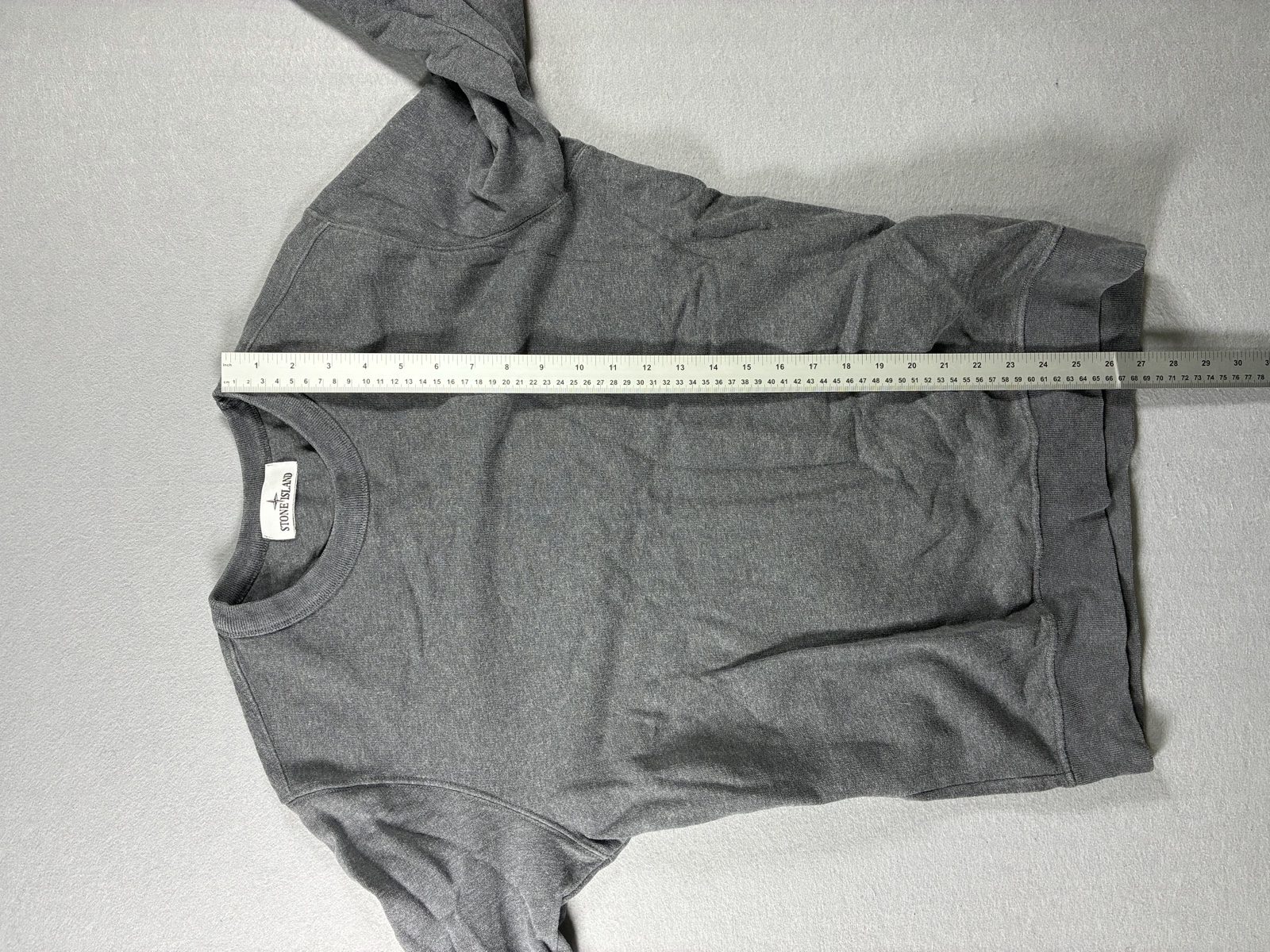 Stone Island Grey Crewneck Sweatshirt Medium Cotton image 7