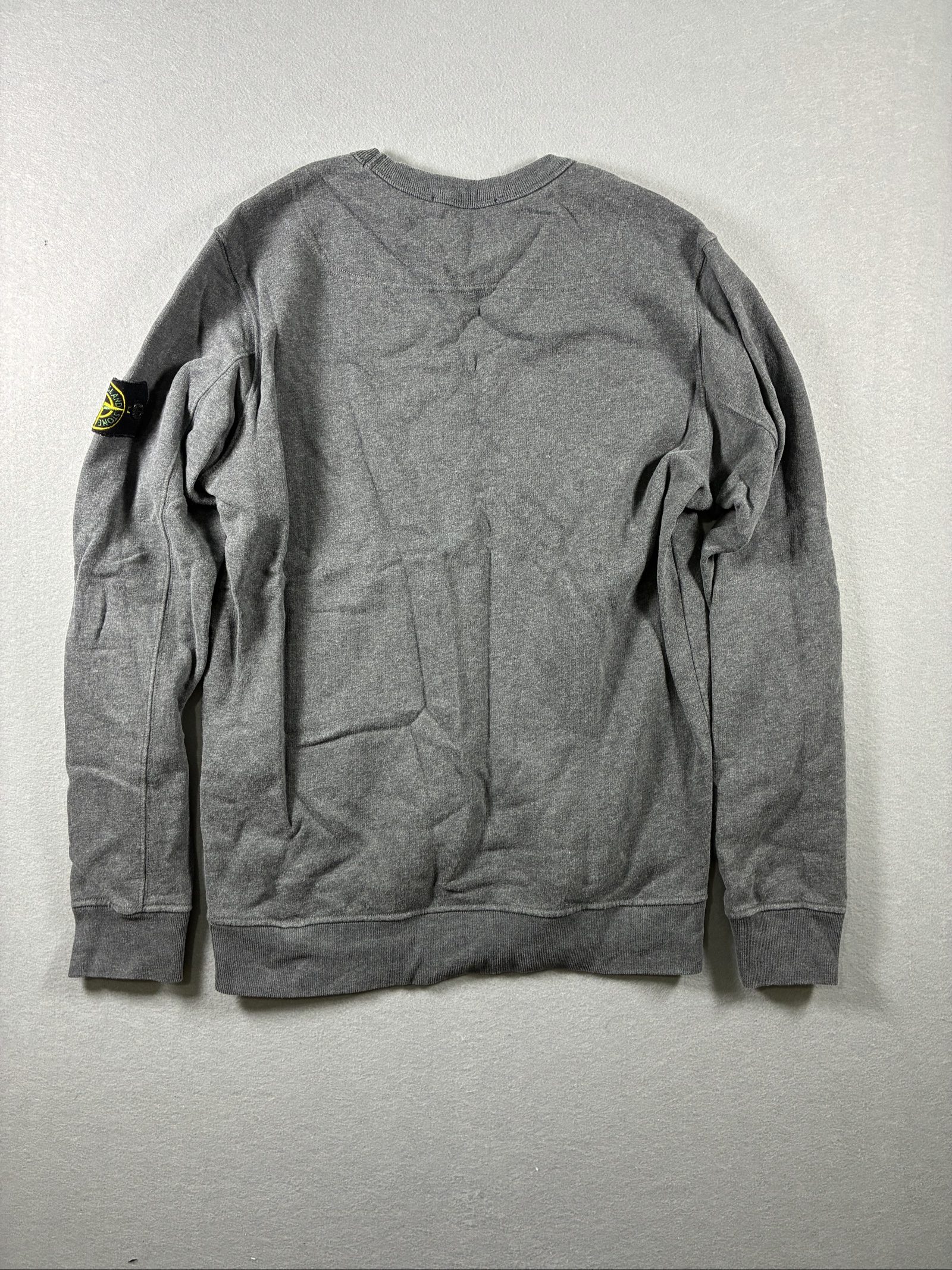 Stone Island Grey Crewneck Sweatshirt Medium Cotton image 9