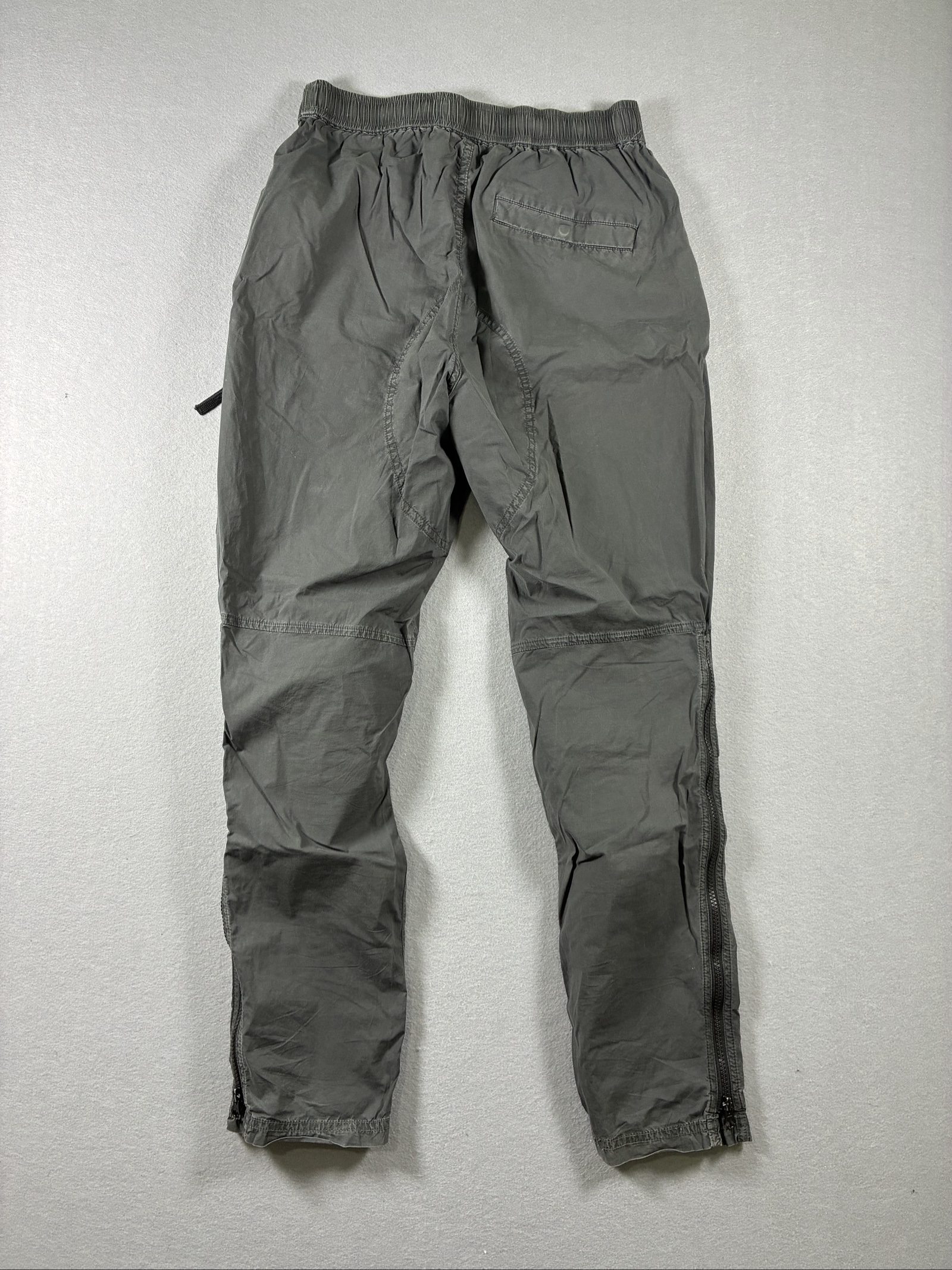 Stone Island Grey Cargo Joggers W 28 Elastic Waist Zipper Pockets image 6