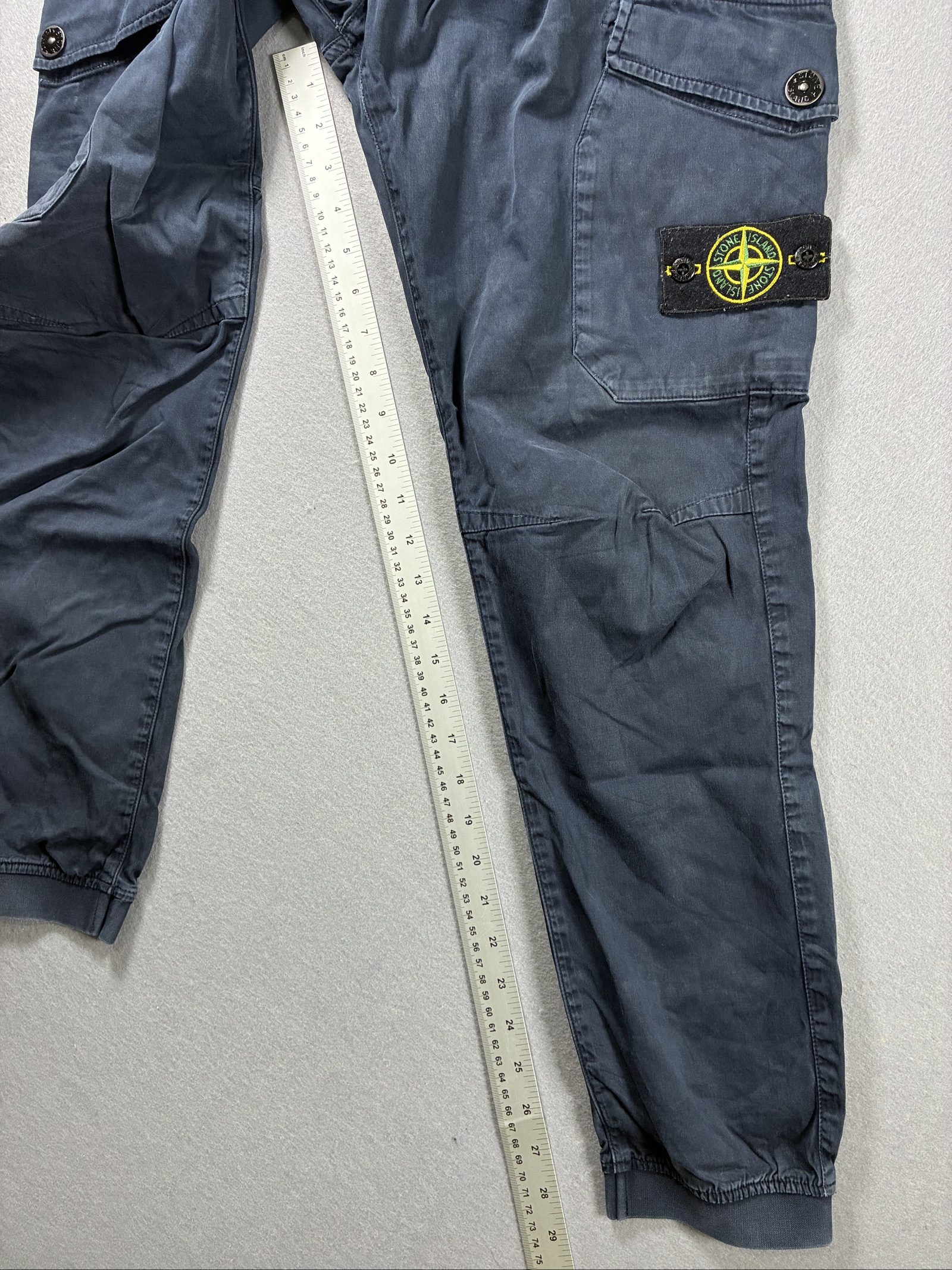 Stone Island Navy Cargo Joggers Trousers 30 Slim Fit Type RE-T image 7