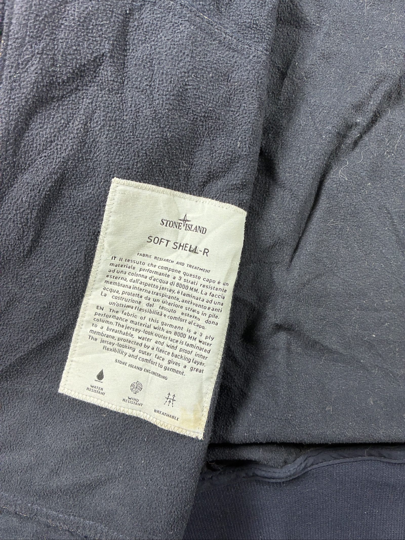 Stone Island Navy Hooded Jacket Medium image 6