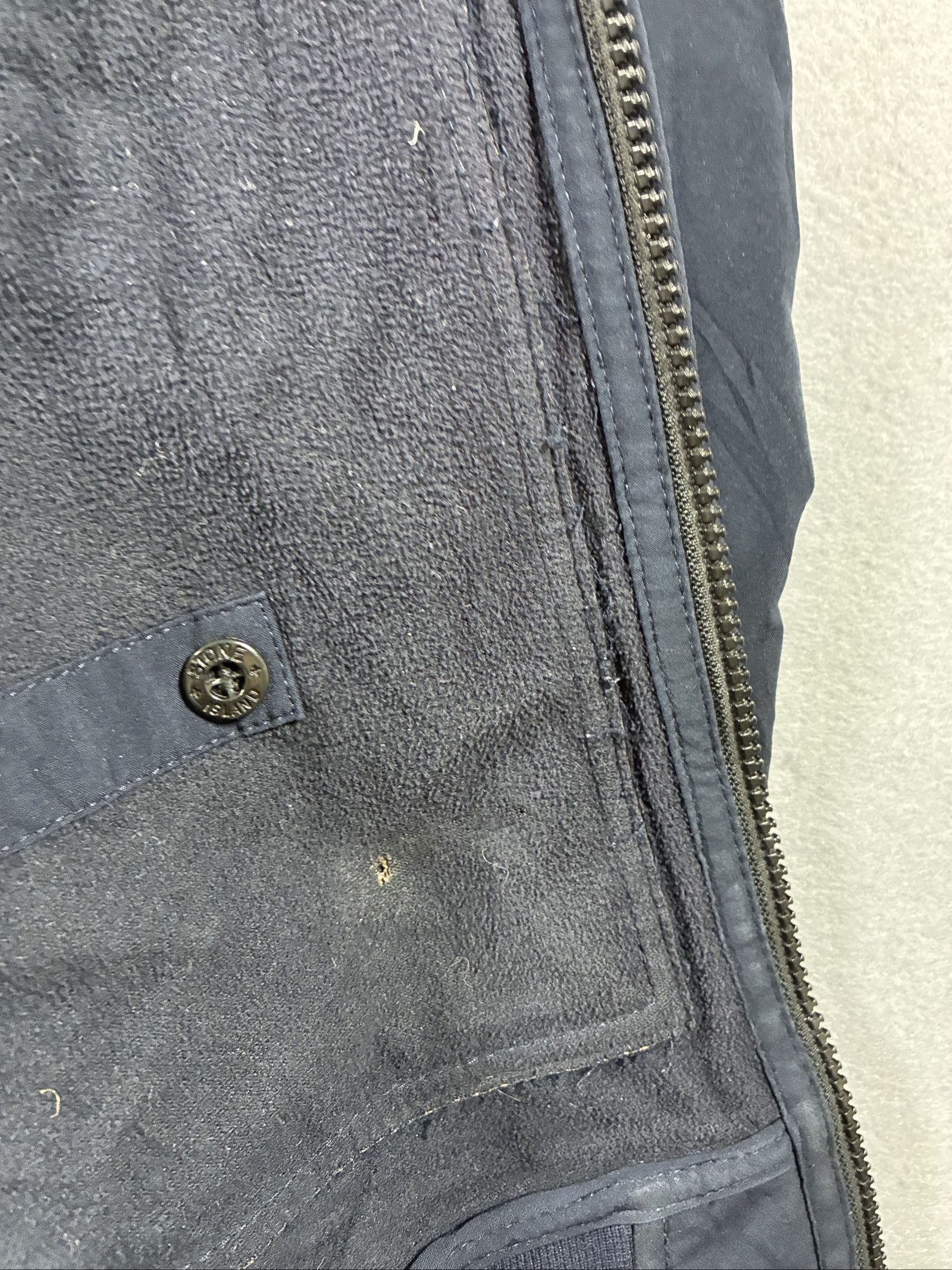 Stone Island Navy Hooded Jacket Medium image 8
