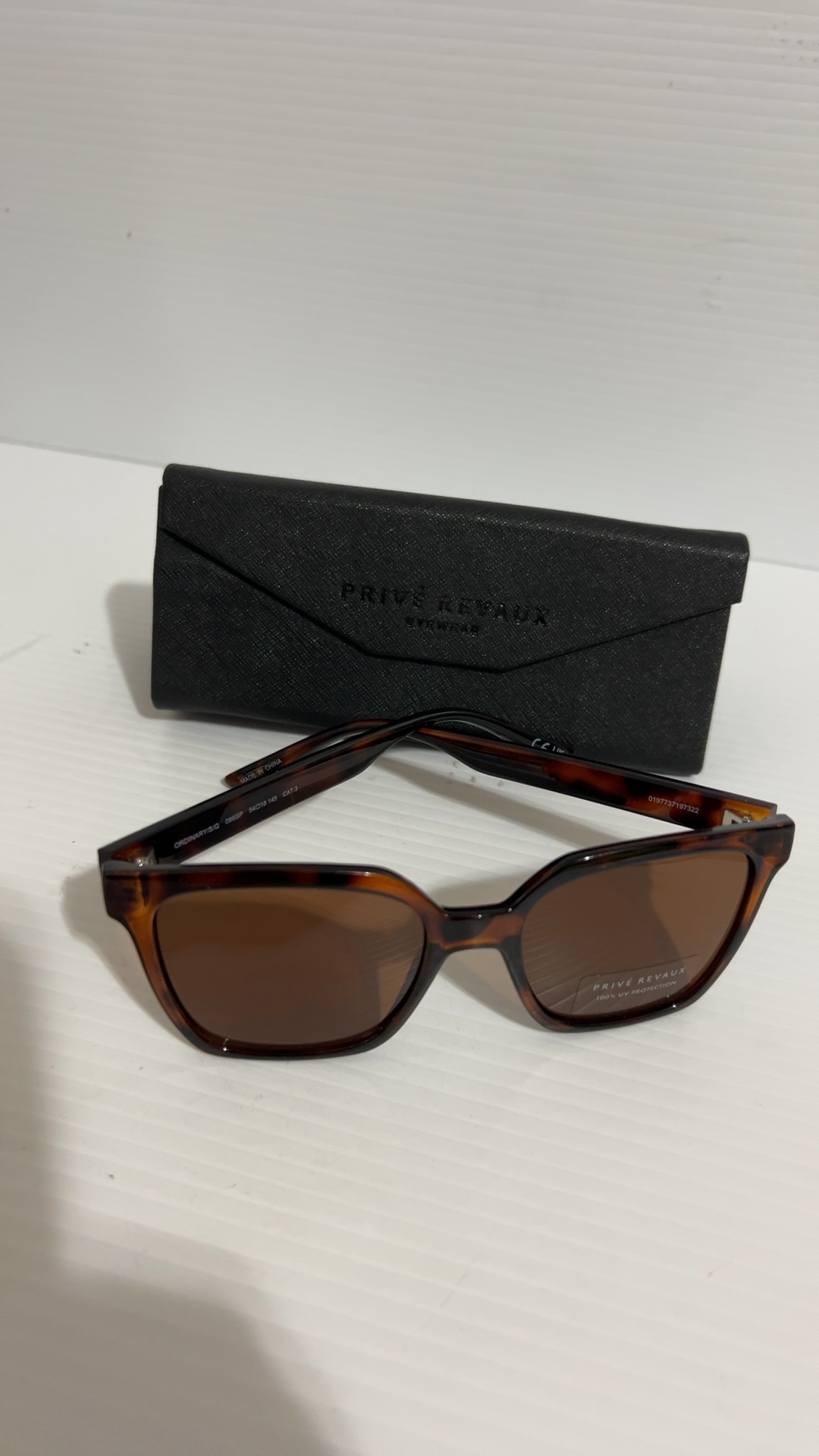 Privé Revaux Brown Tortoise Ordinary Cat.3 Sunglasses 54-18-145 image 2