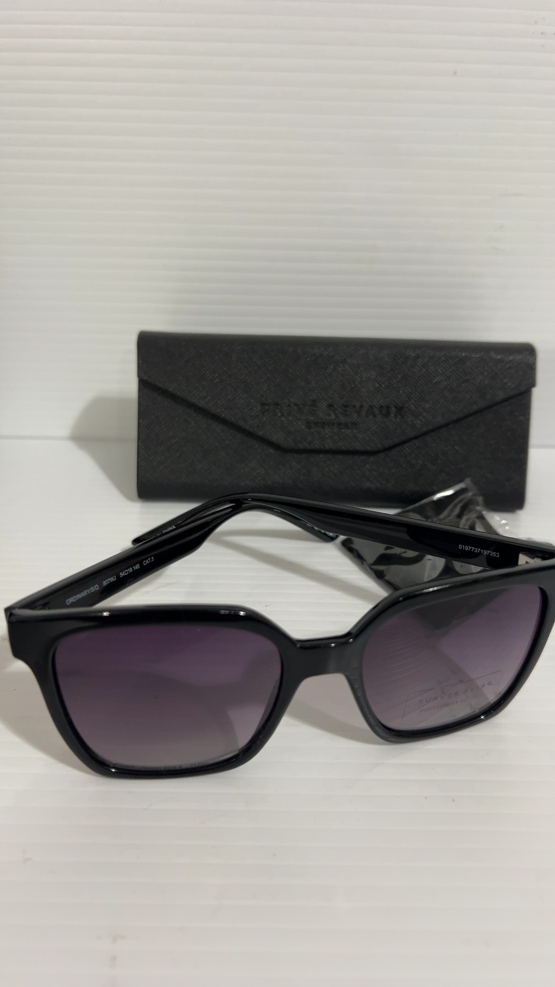 Prive Revaux Black Ordinary S/Q Sunglasses Cat 3 image 2