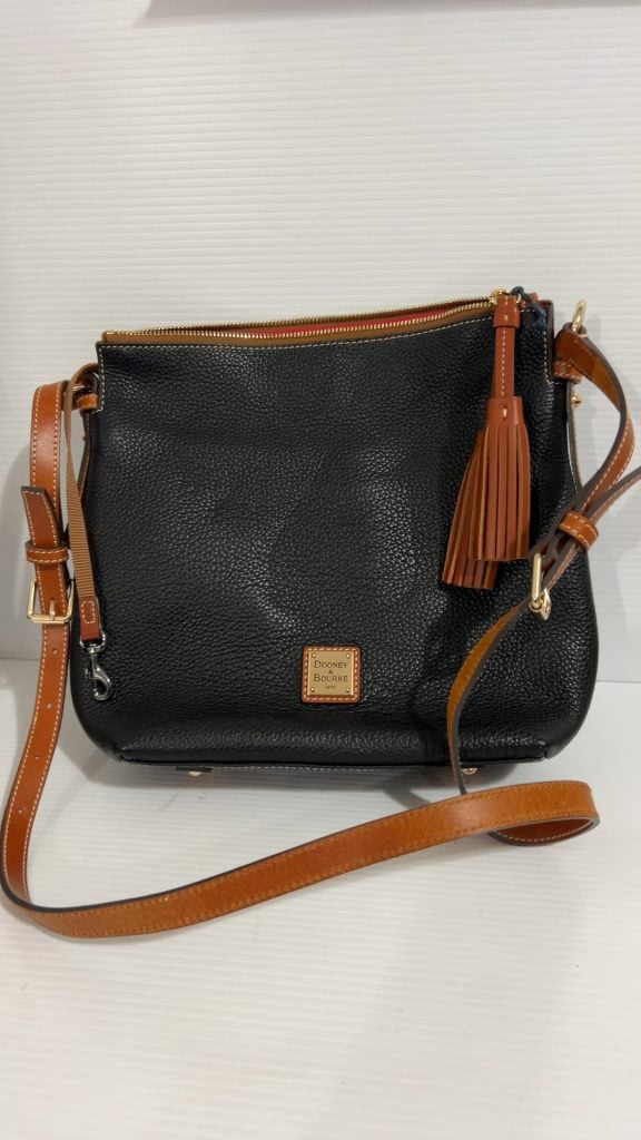 Dooney & Bourke Black Pebbled Leather Crossbody Bag