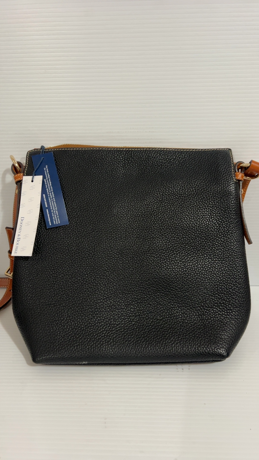 Dooney & Bourke Black Pebbled Leather Crossbody Bag image 2