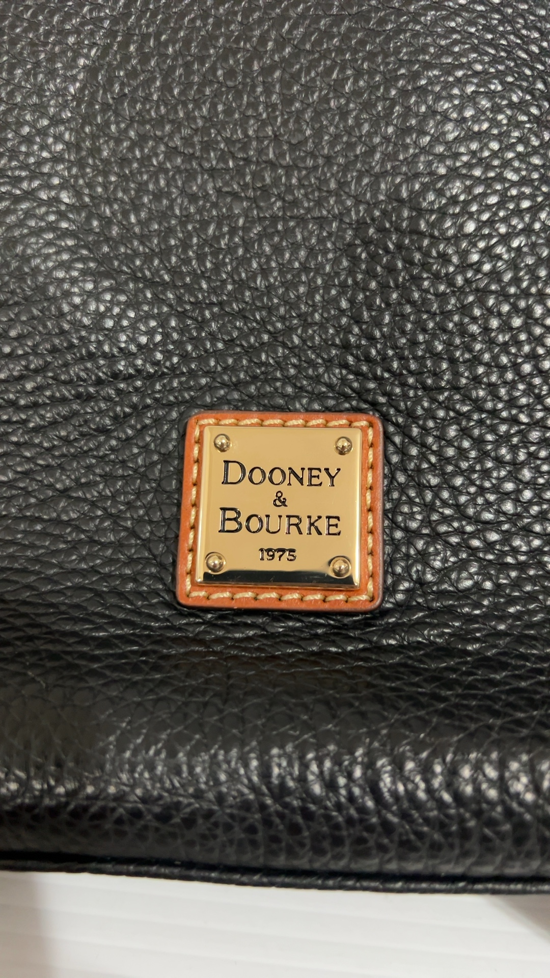 Dooney & Bourke Black Pebbled Leather Crossbody Bag image 3