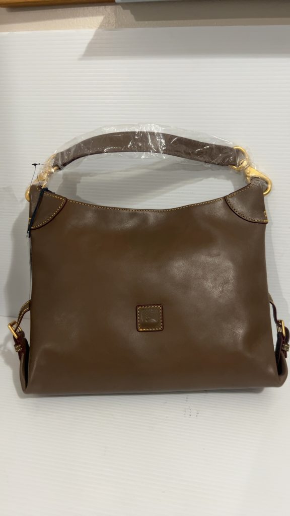 Dooney & Bourke Brown Leather Hobo Shoulder Bag