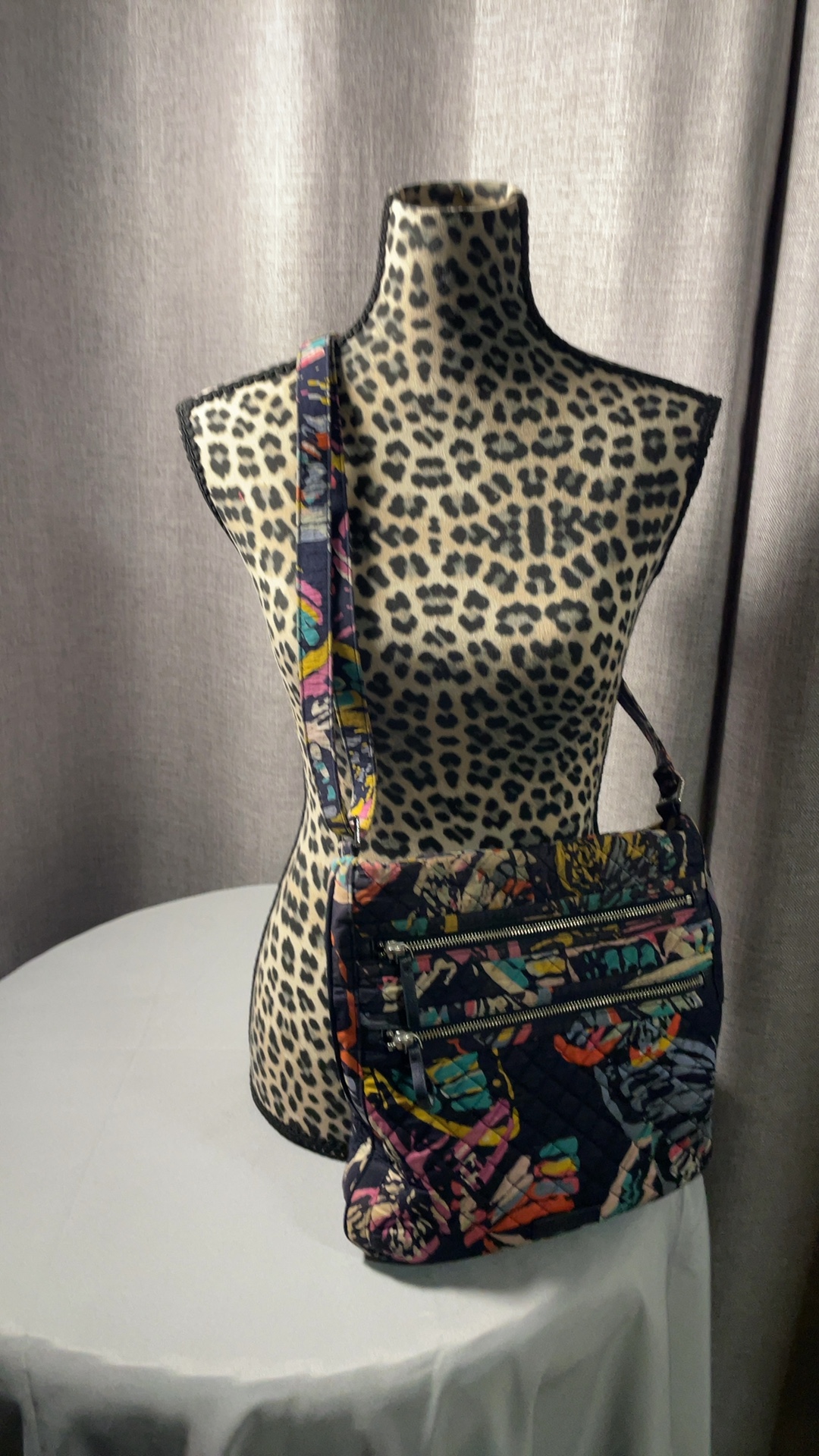 Vera Bradley Multi Color Quilted Crossbody Bag Adjustable Strap image 5