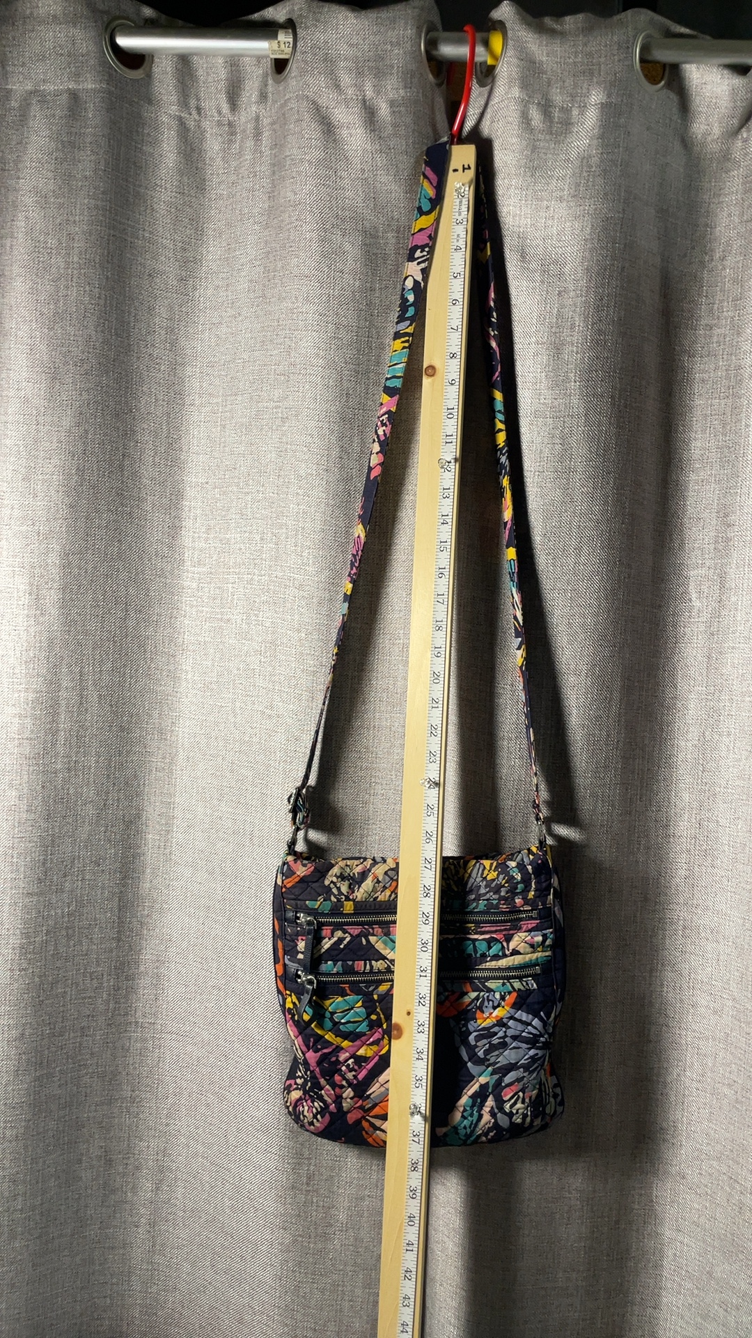 Vera Bradley Multi Color Quilted Crossbody Bag Adjustable Strap image 8