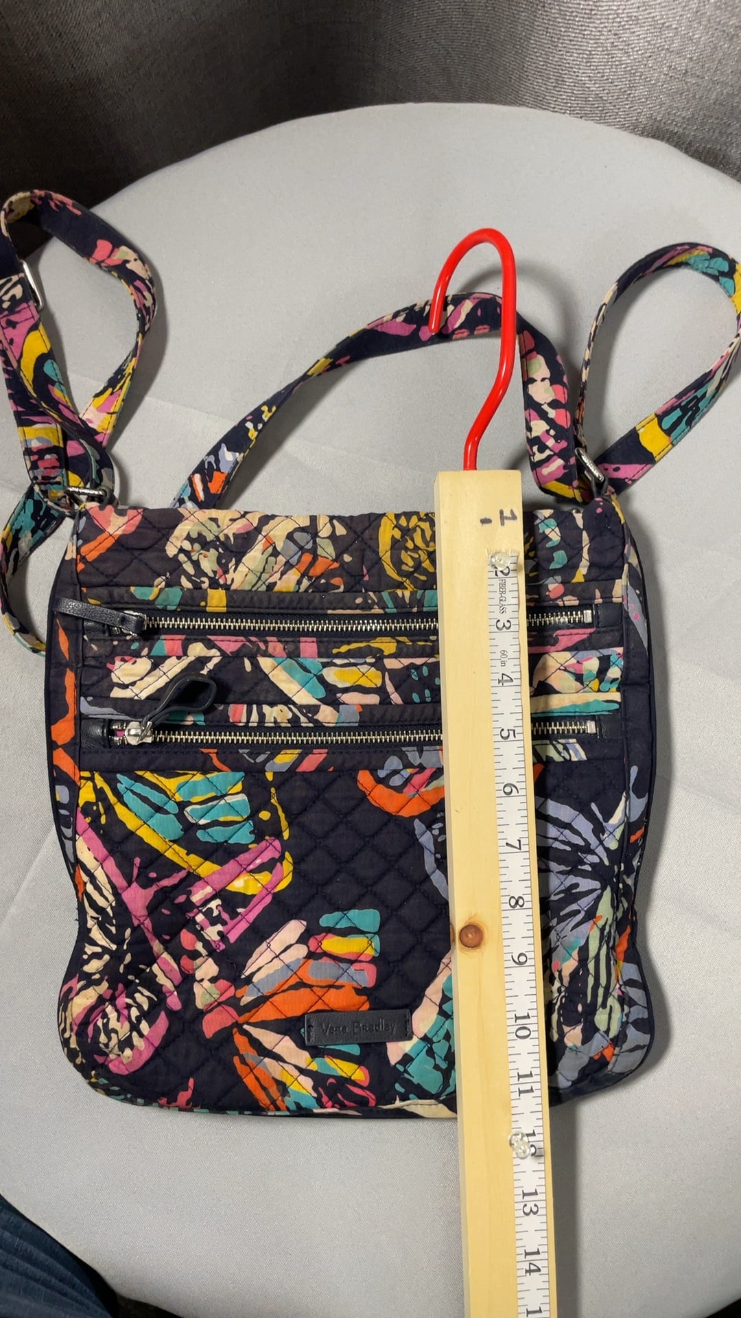 Vera Bradley Multi Color Quilted Crossbody Bag Adjustable Strap image 2