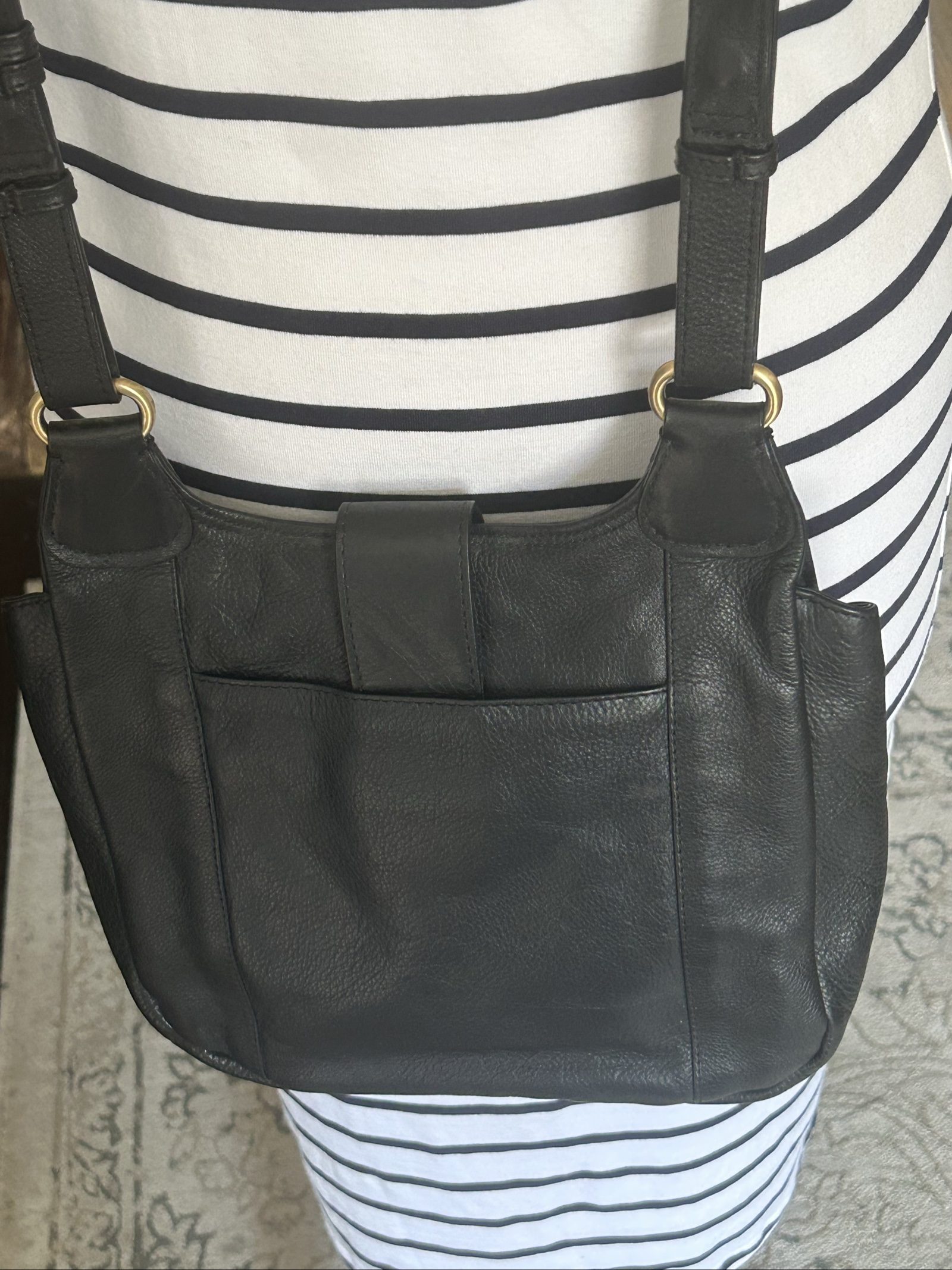 Radley Black Leather Crossbody Shoulder Bag image 6