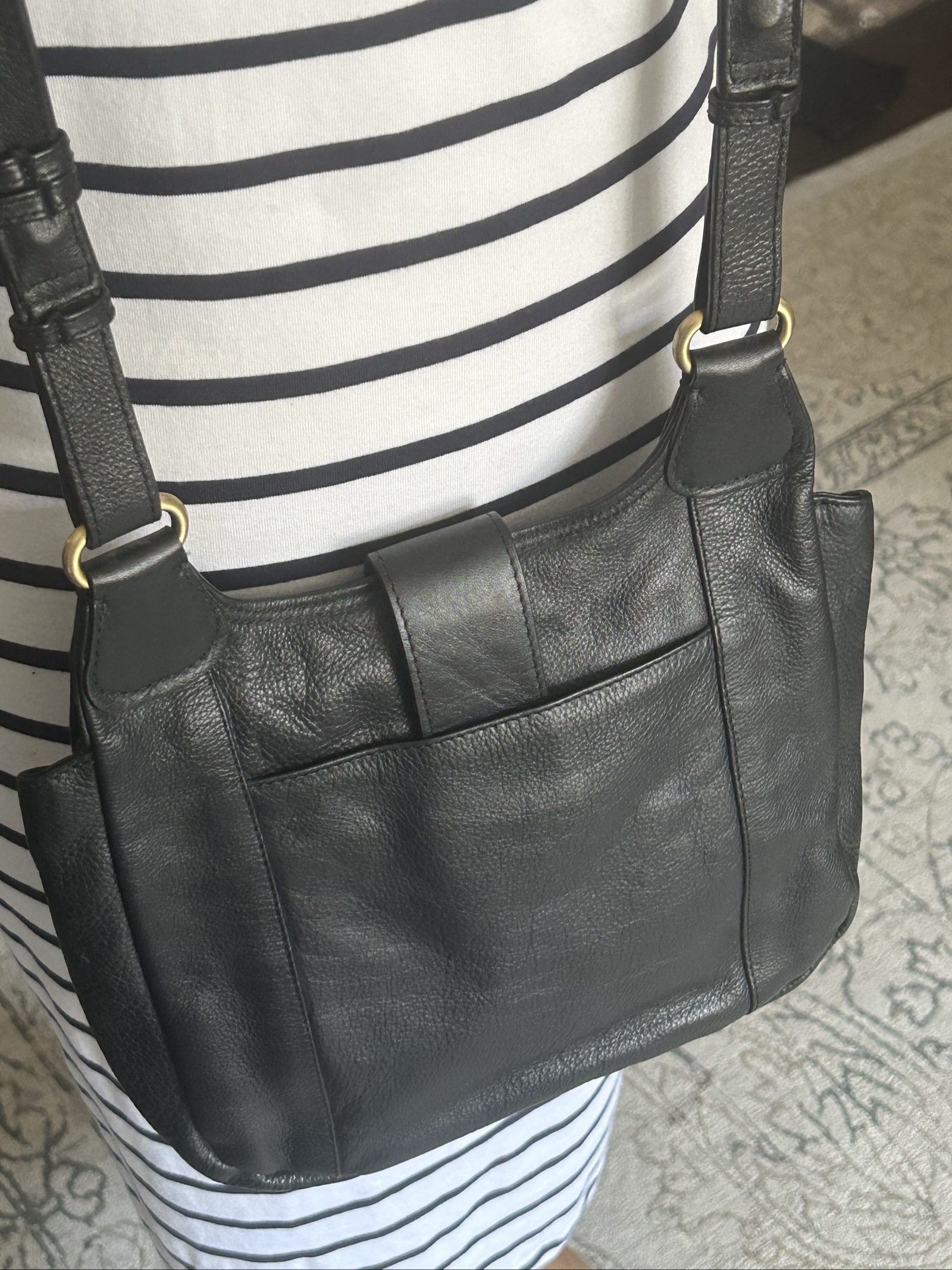 Radley Black Leather Crossbody Shoulder Bag image 7