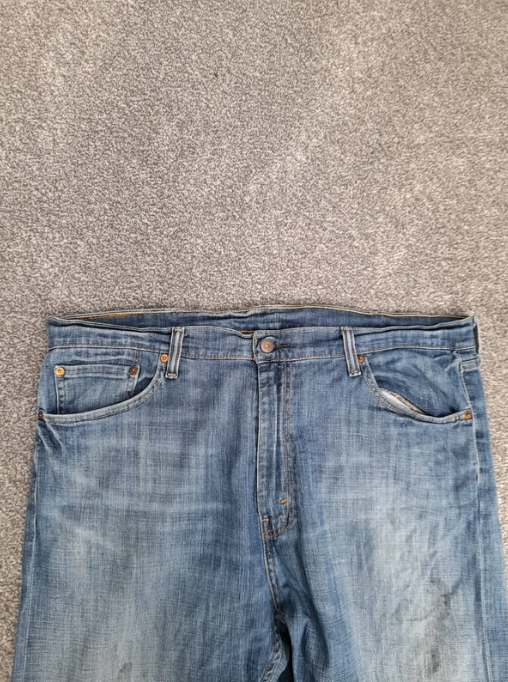 Levi's Blue Denim Jeans Relaxed Fit Red tab 40" image 5