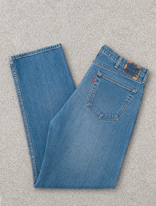 Levi's Blue Denim Jeans Relaxed Fit Red tab 40" image 7