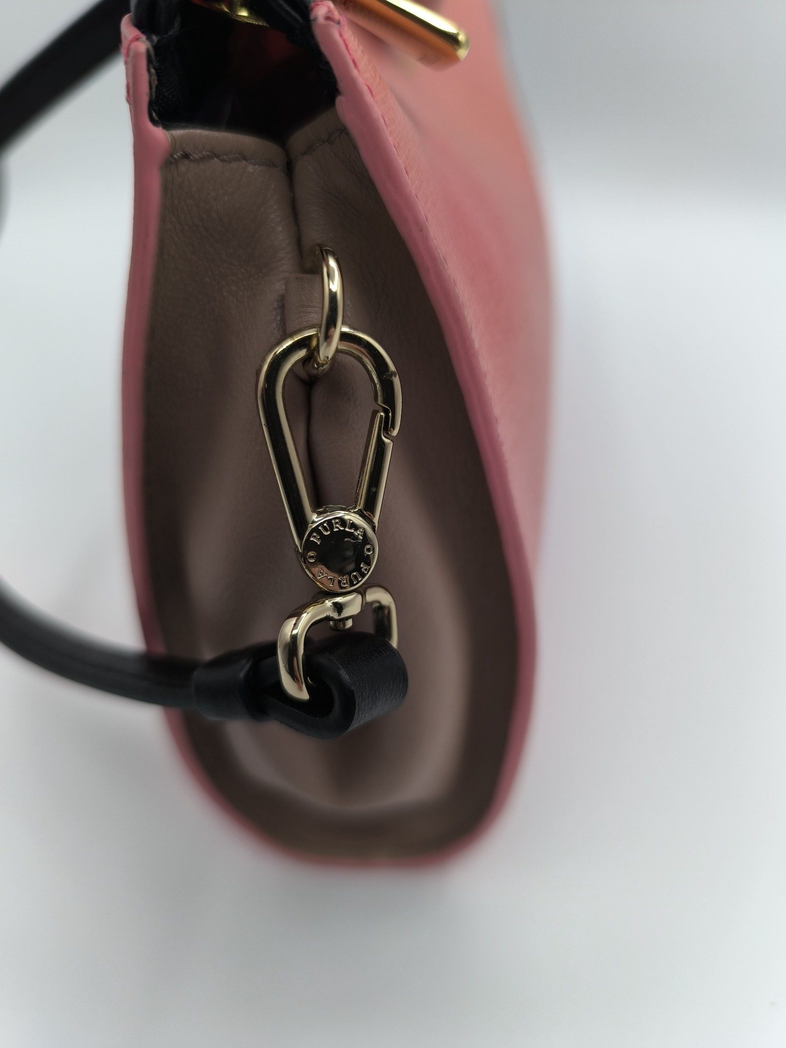 Furla Pink Leather handbag small clutch size Bag image 6